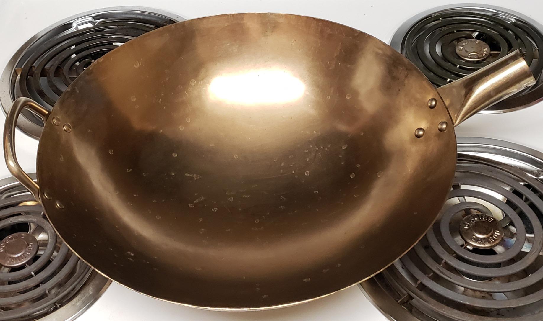 Round Bottom 14-inch Traditional Carbon Steel Wok Pan - Authentic Hand Hammered Woks and Stir Fry Pans - Pow Wok with no chemical coating customer photo 1