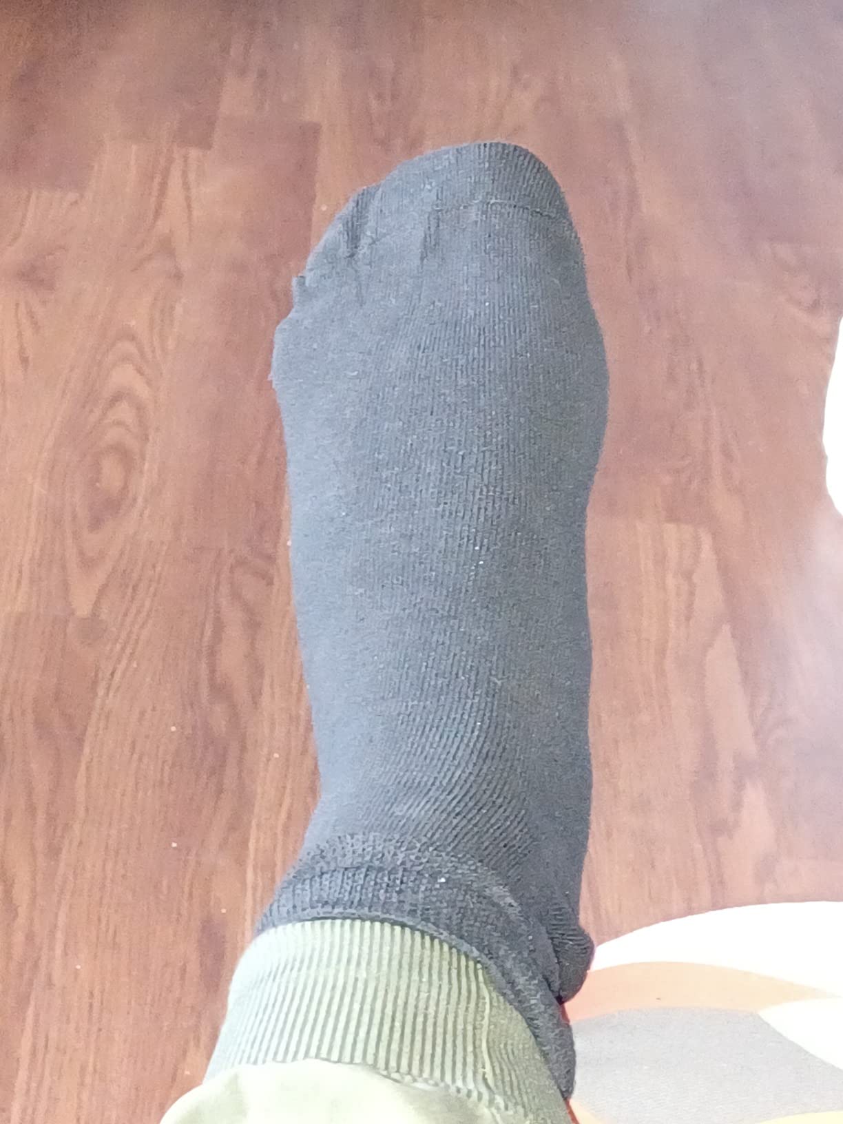Yomandamor Mens Coolmax Ankle Wide Stretched Diabetic Socks with Seamless Toe,5 Pairs customer photo 2