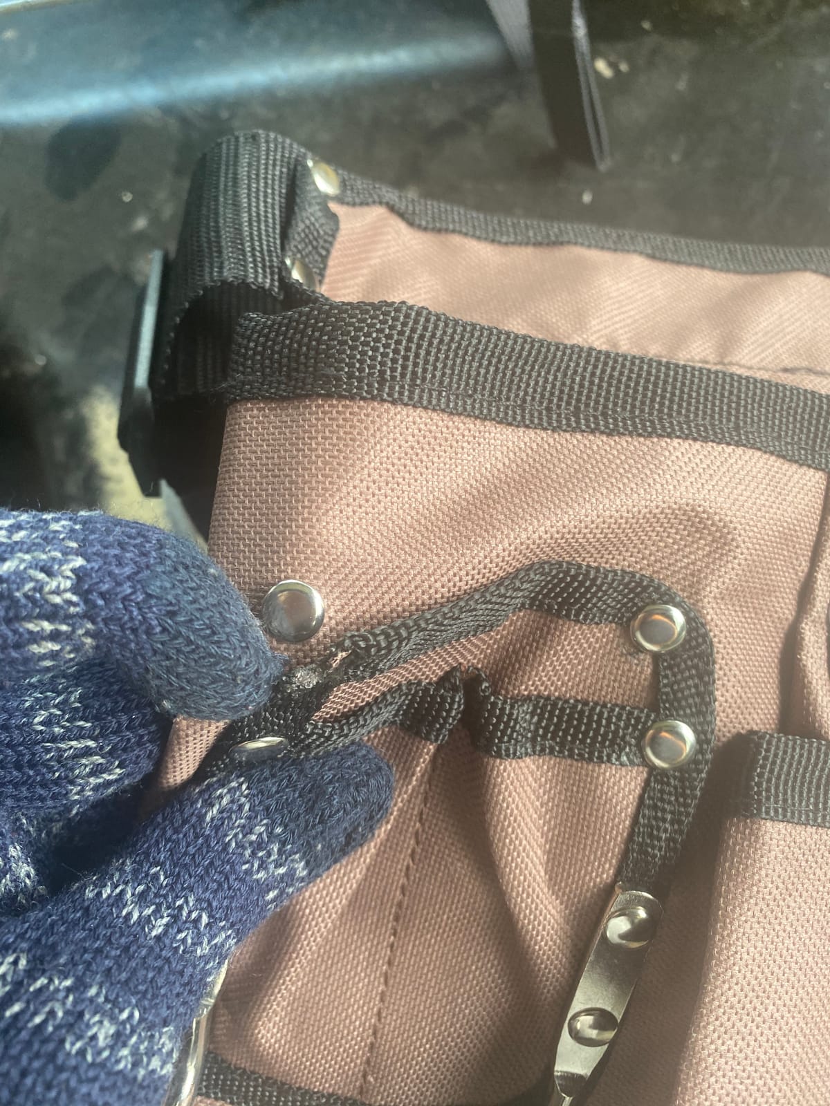 11 Pocket Brown and Black Heavy Duty Construction Tool Belt, Work Apron, Tool Pouch, with Poly Web Belt Quick Release Buckle - Adjusts from 33” Inches All the Way to 50” Inches customer photo 1