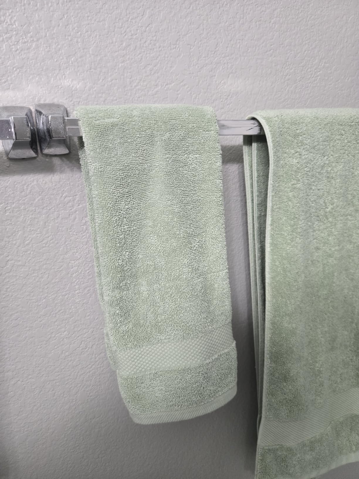 White Classic Luxury White Bath Towel Set of 8 - Soft 100% Turkish Cotton customer photo 2