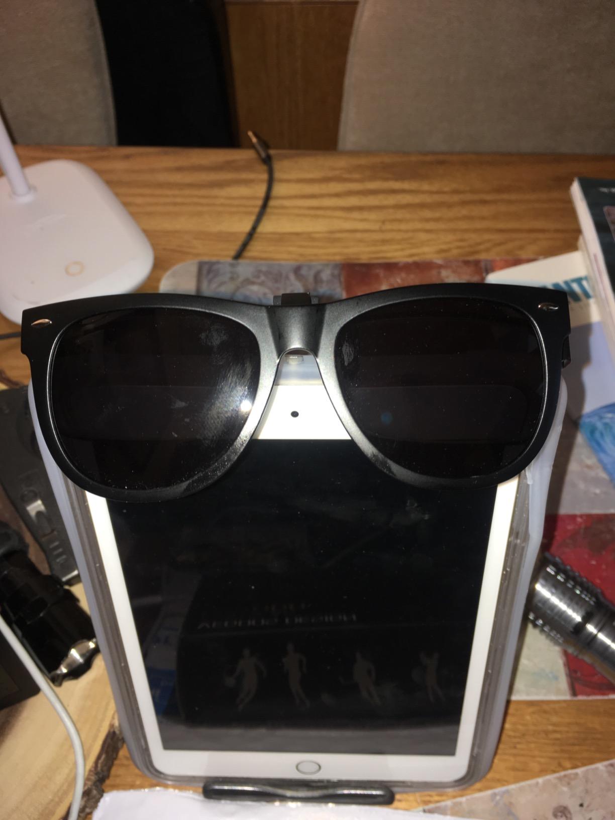 Clip-on Sunglasses Polarized Extra Large Unisex Anti-Glare Driving Glasses With Flip Up for Prescription Glasses customer photo 1