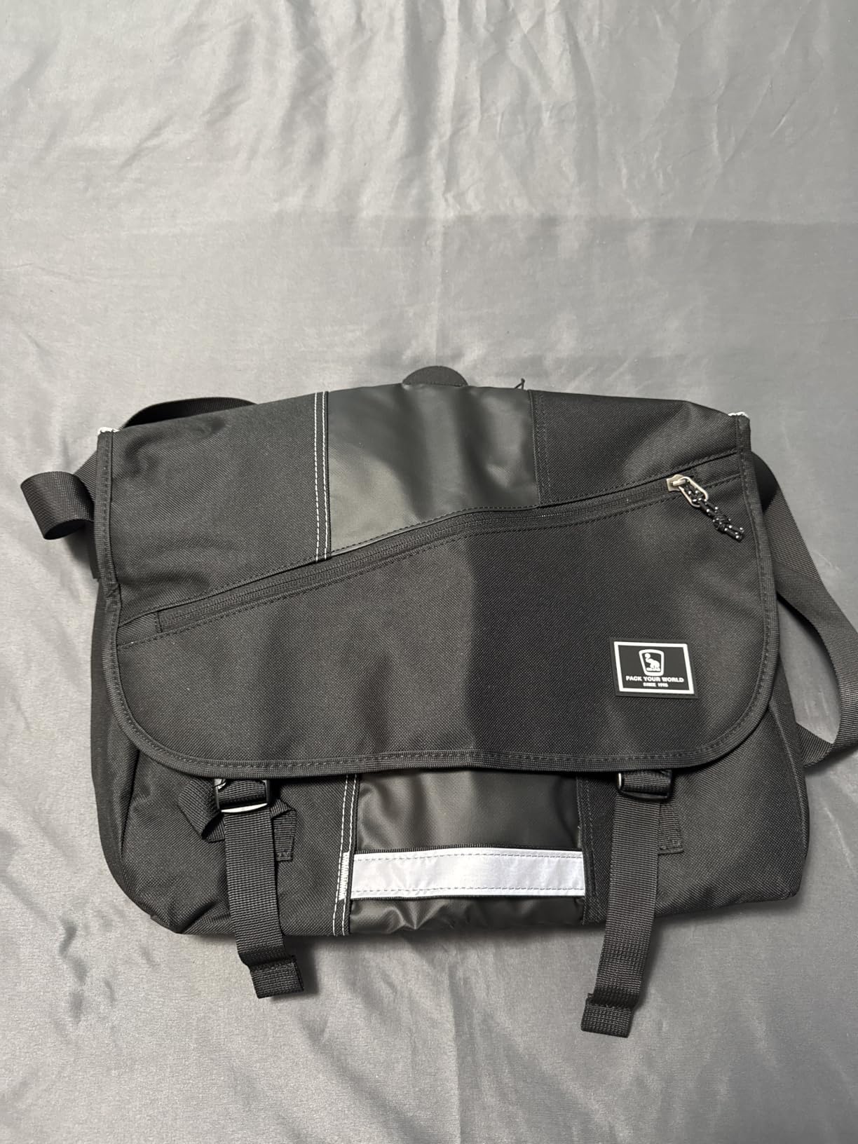 OIWAS Messenger Bag for Men 15.6 Inch Mens Laptop Crossbody Bags, Grey customer photo 1