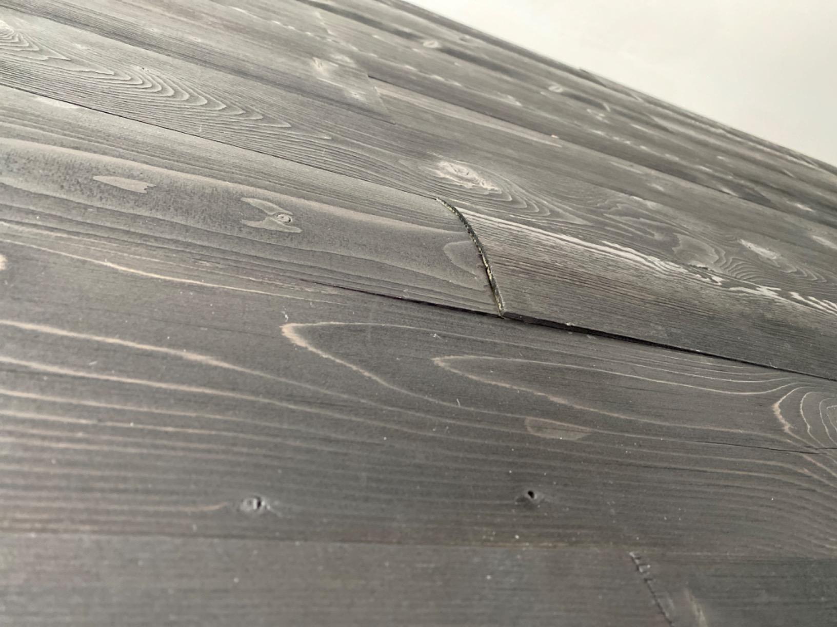 WoodyWalls Peel and Stick Wood Planks | Real Wood Wall Panels for DIY Accent Walls & Ceilings | Black Shiplap Wall Panels (19.5 sq. ft. per Box) Charcoal customer photo 2