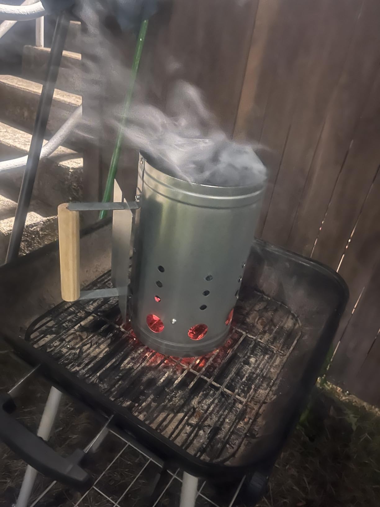 homenote Charcoal Chimney Starter Kit with Blower and Fire Cubes(11.5x7) customer photo 2