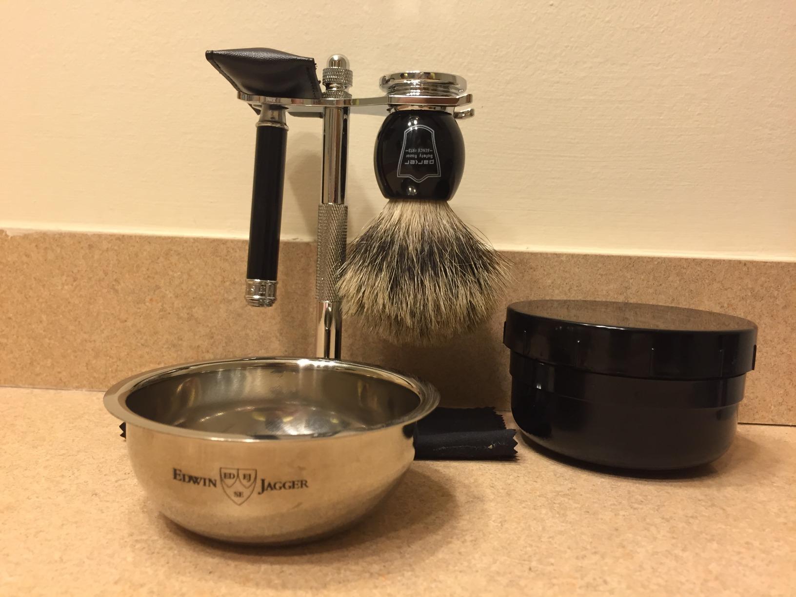 Parker Pure Badger Shaving Brush, Faux Ivory & Chrome, 22mm Knot customer photo 2