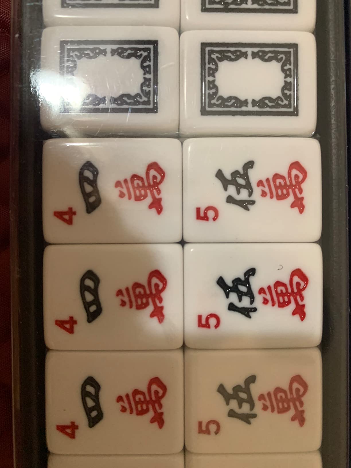 American Mahjong Set with Blue Paisley Carrying Bag 166 Premium White Tiles customer photo 1