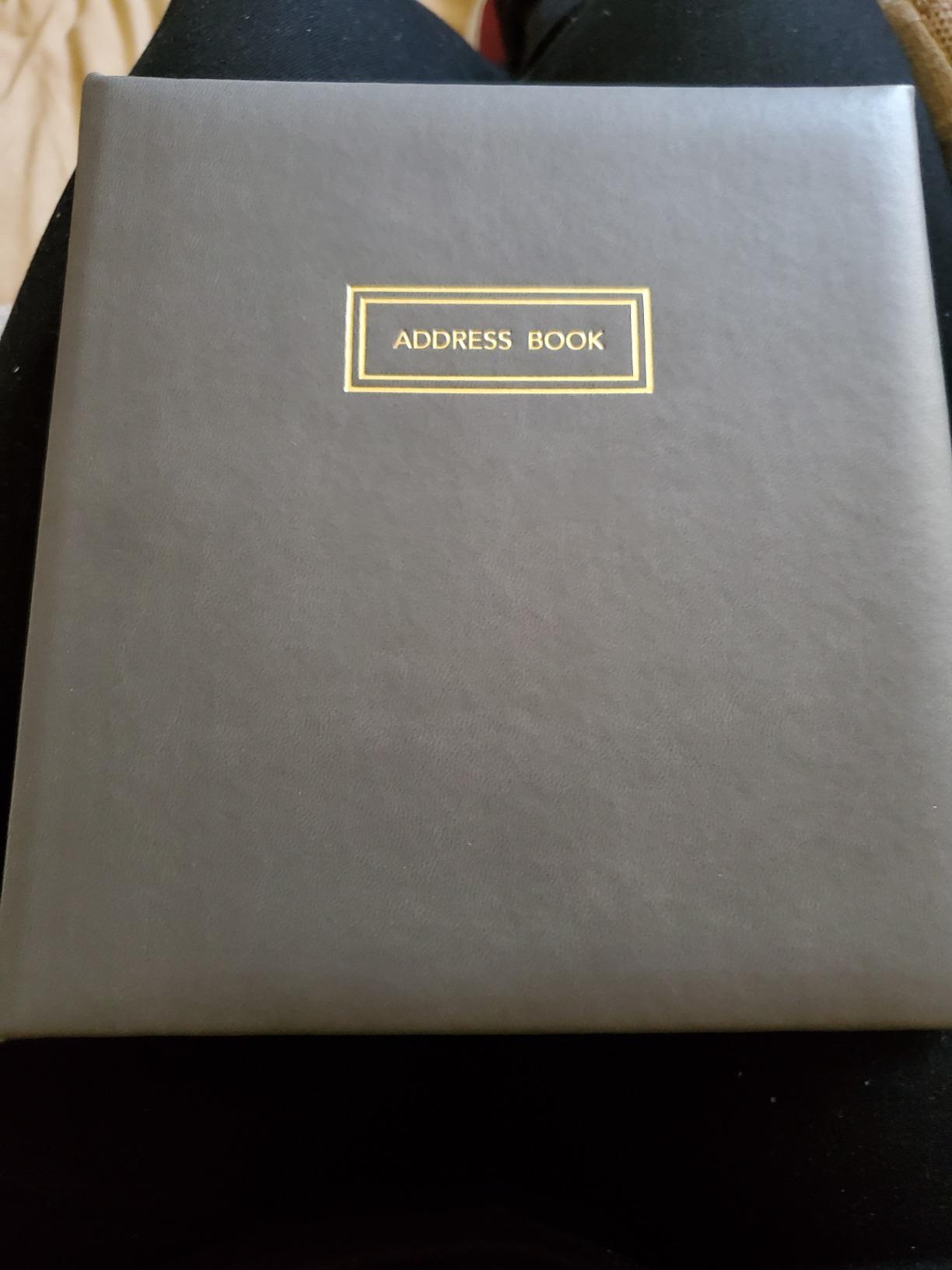 Hallmark Refillable Address Book (Charcoal) customer photo 1
