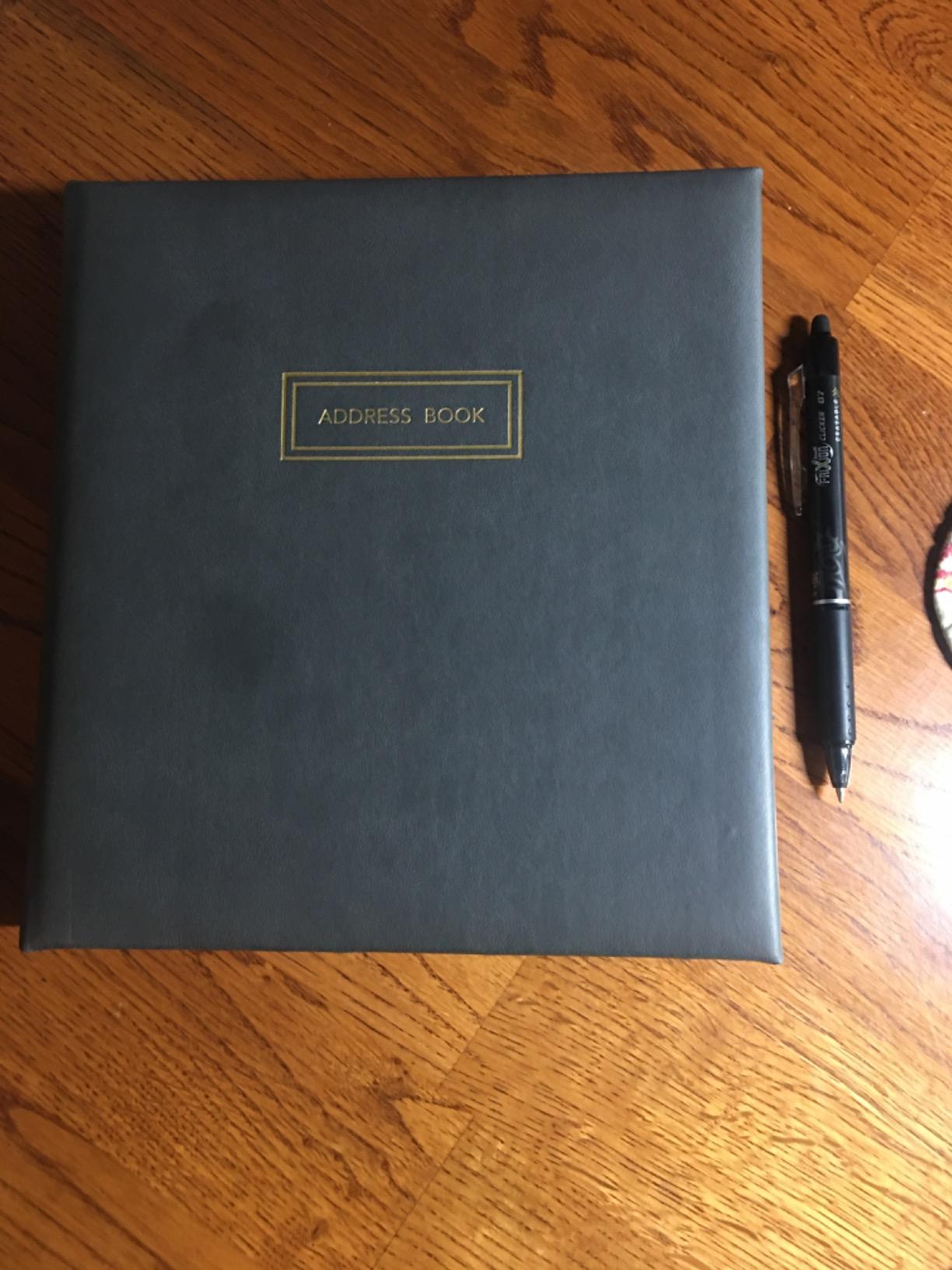 Hallmark Refillable Address Book (Charcoal) customer photo 2
