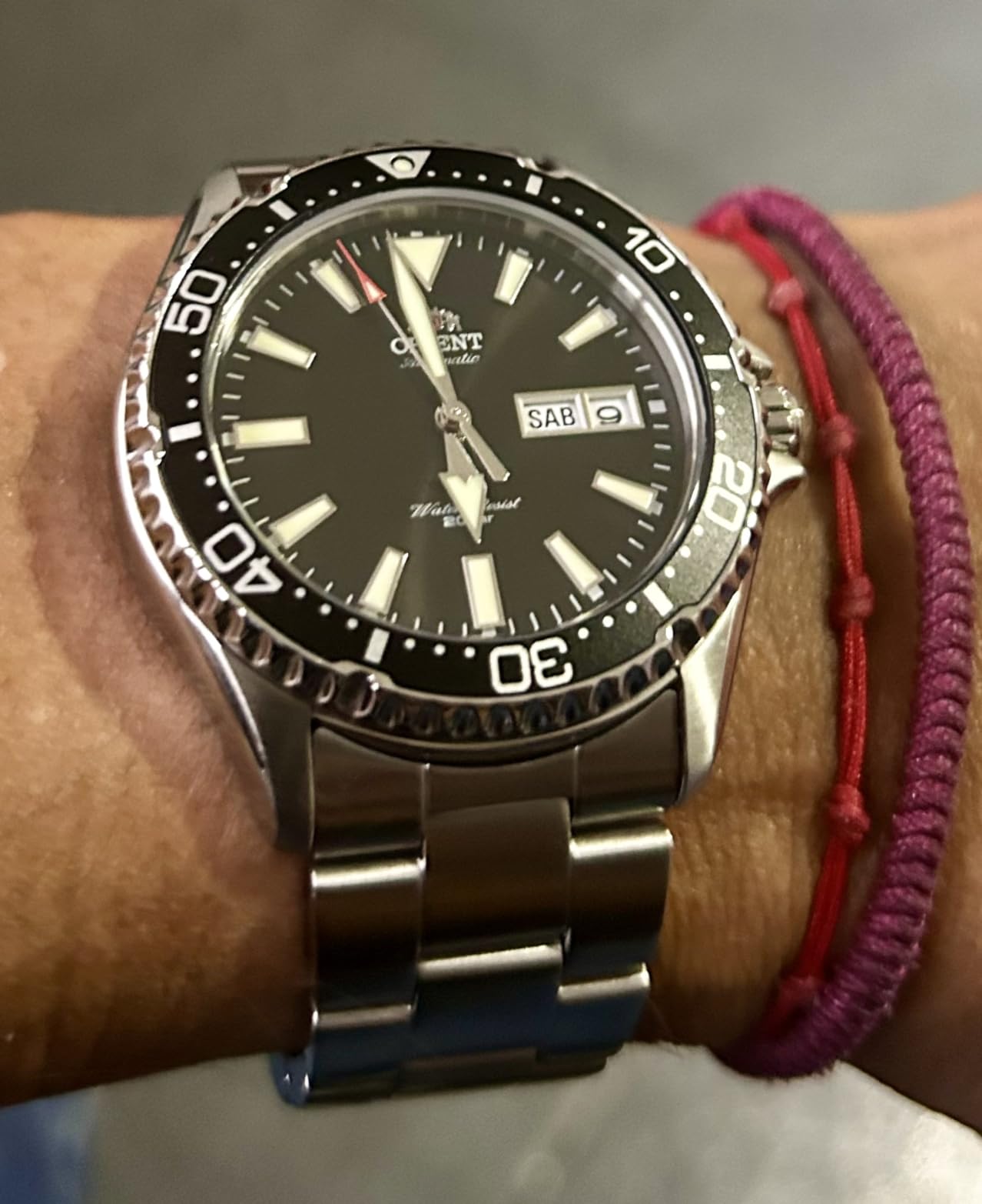 ORIENT Kamasu/Mako III Men's Automatic Manual Winding Sports Steel or Silicone Divers' Watch with Screw Crown and Sapphire Crystal customer photo 1