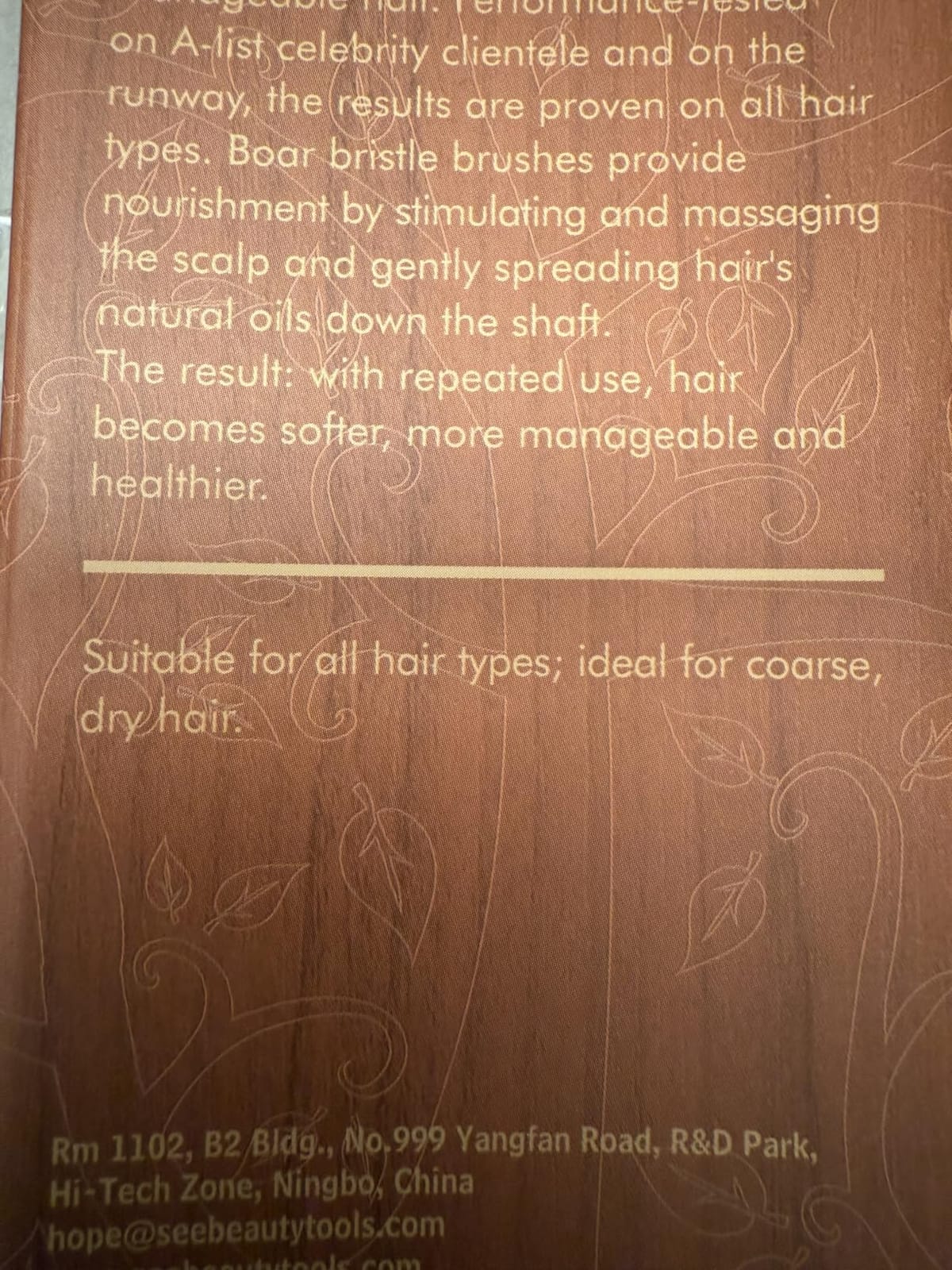 BLACK EGG Boar Bristle Brush for Wet/Dry Hair - Smoothing, Massaging, Detangling, Reduce Frizz, Restore Shine - Bamboo Brush for Women, Men, Kids customer photo 1
