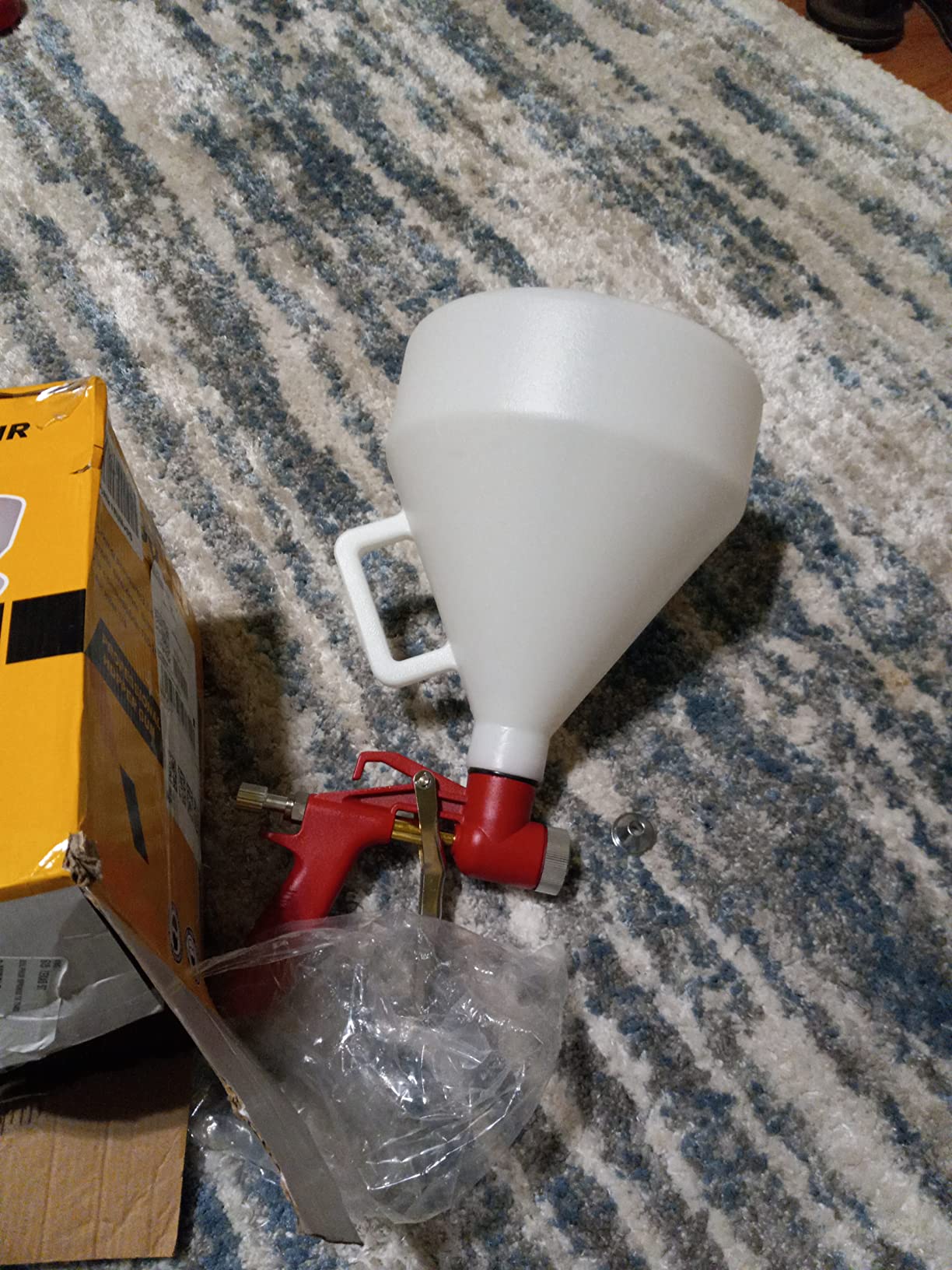 1.45 Gallon Air Hopper Spray Gun Paint Texture Tool Drywall Wall Painting Sprayer w/3 Nozzle customer photo 2