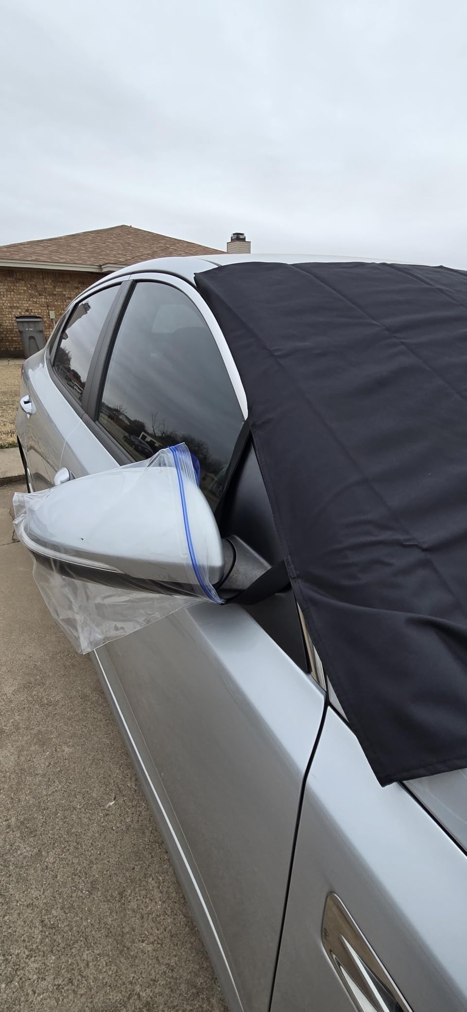 EcoNour Windshield Cover for Ice and Snow, Car Front Window Snow Cover customer photo 1