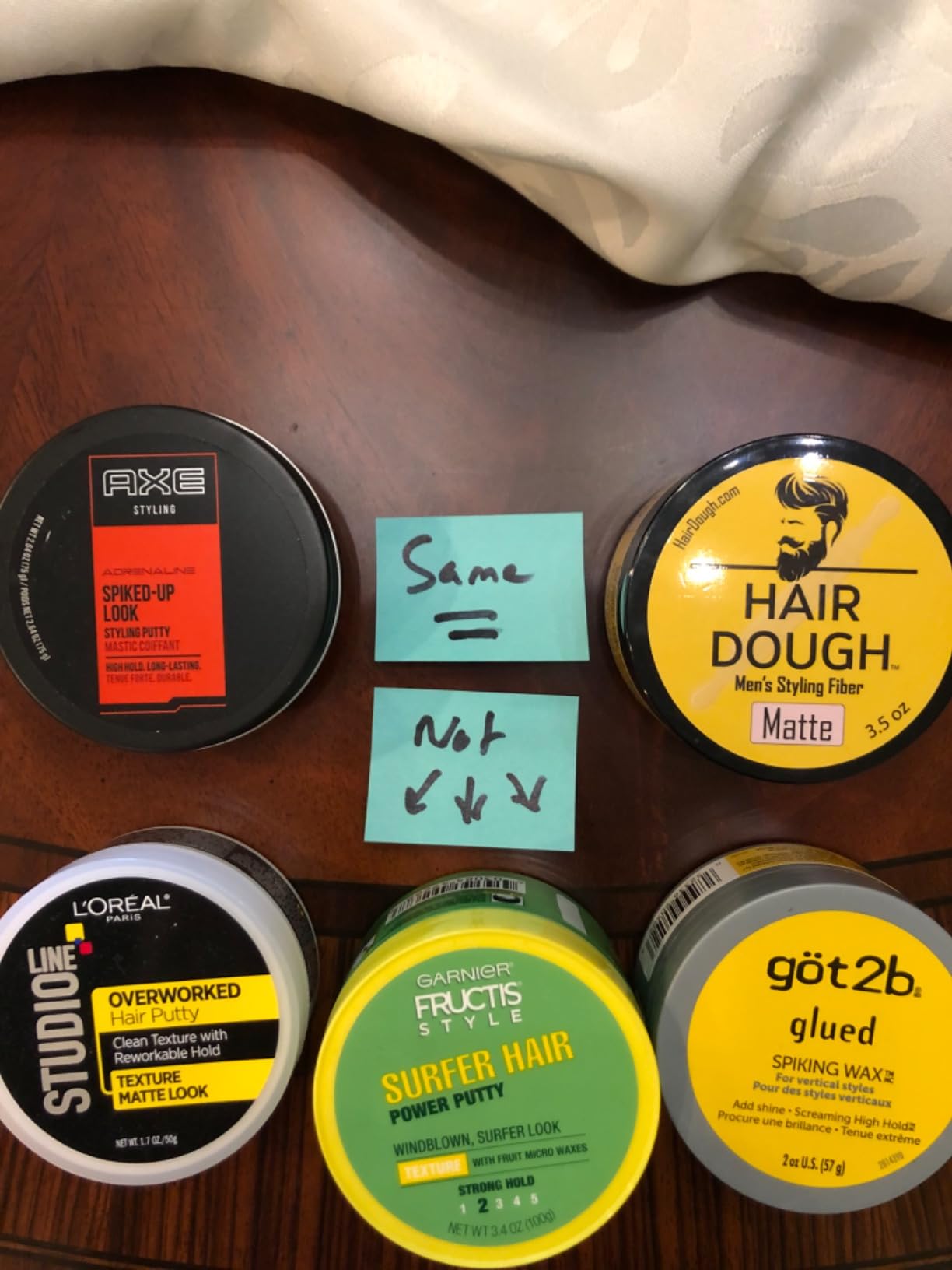 Hair Dough Styling Clay For Men, Matte Finish Molding Hair Wax Paste Quiff, Strong Hold Without The Shine customer photo 2