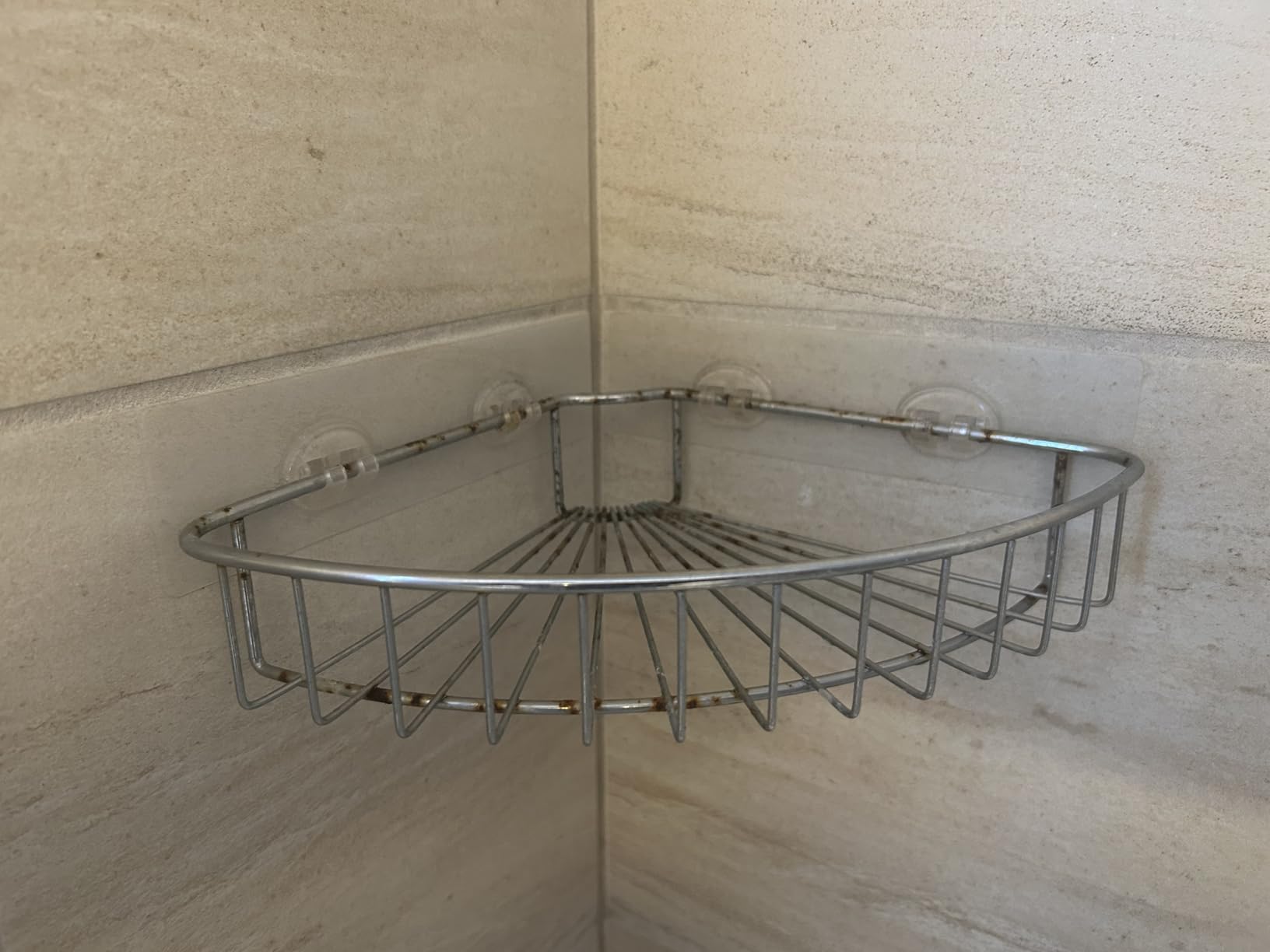 SMARTAKE 2-Pack Corner Shower Caddy, SUS304 Stainless Steel, Silver customer photo 2