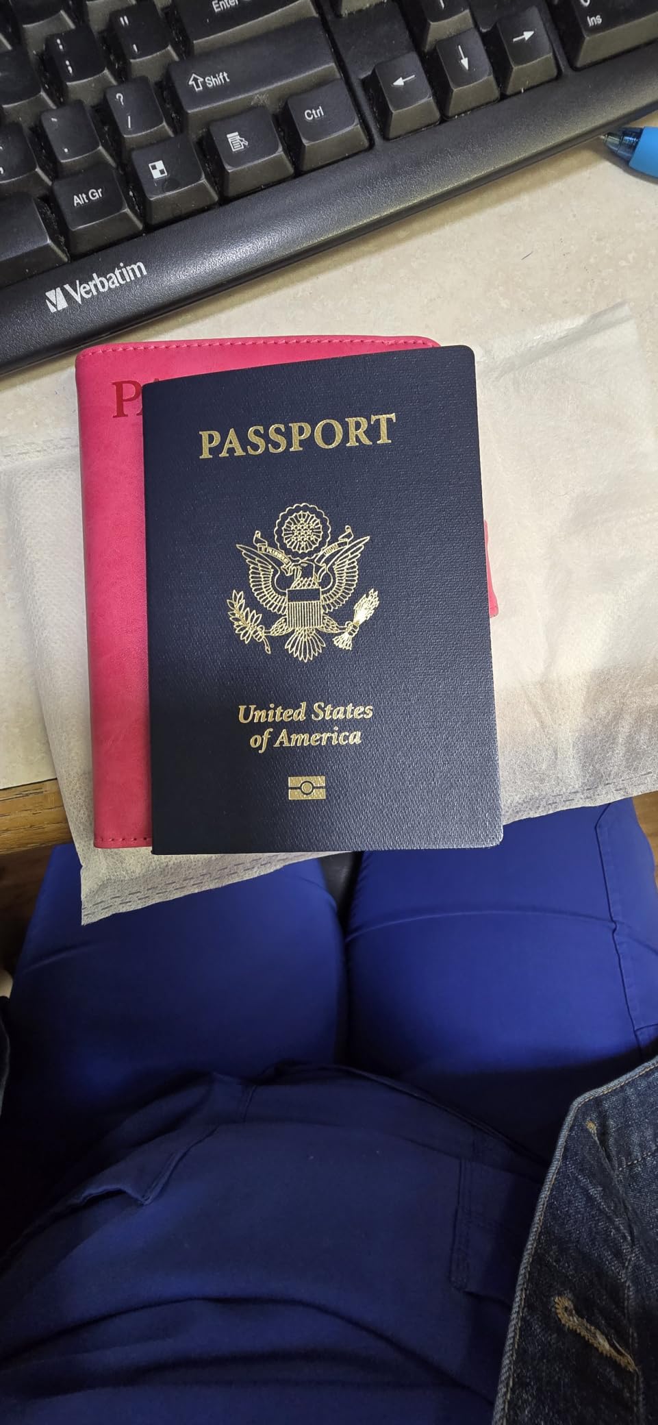 Passport Holder Cover Wallet RFID Blocking, Travel Essentials customer photo 1