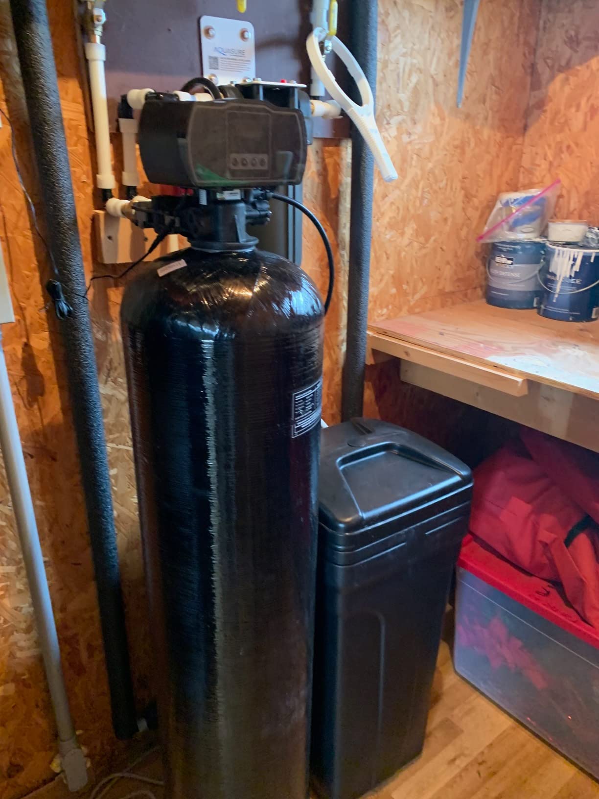Aquasure 32,000 Grains Whole House Water Filter Bundle with Automatic Digital Metered Control Softener and 75 GPD RO Reverse Osmosis Drinking System customer photo 2