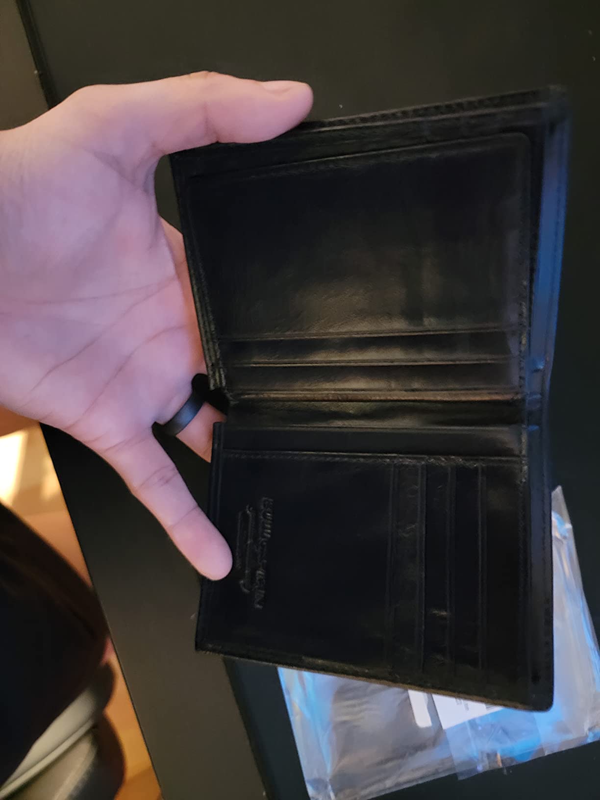BULLCAPTAIN Large Capacity Genuine Leather Wallet for Men QB-027 customer photo 2