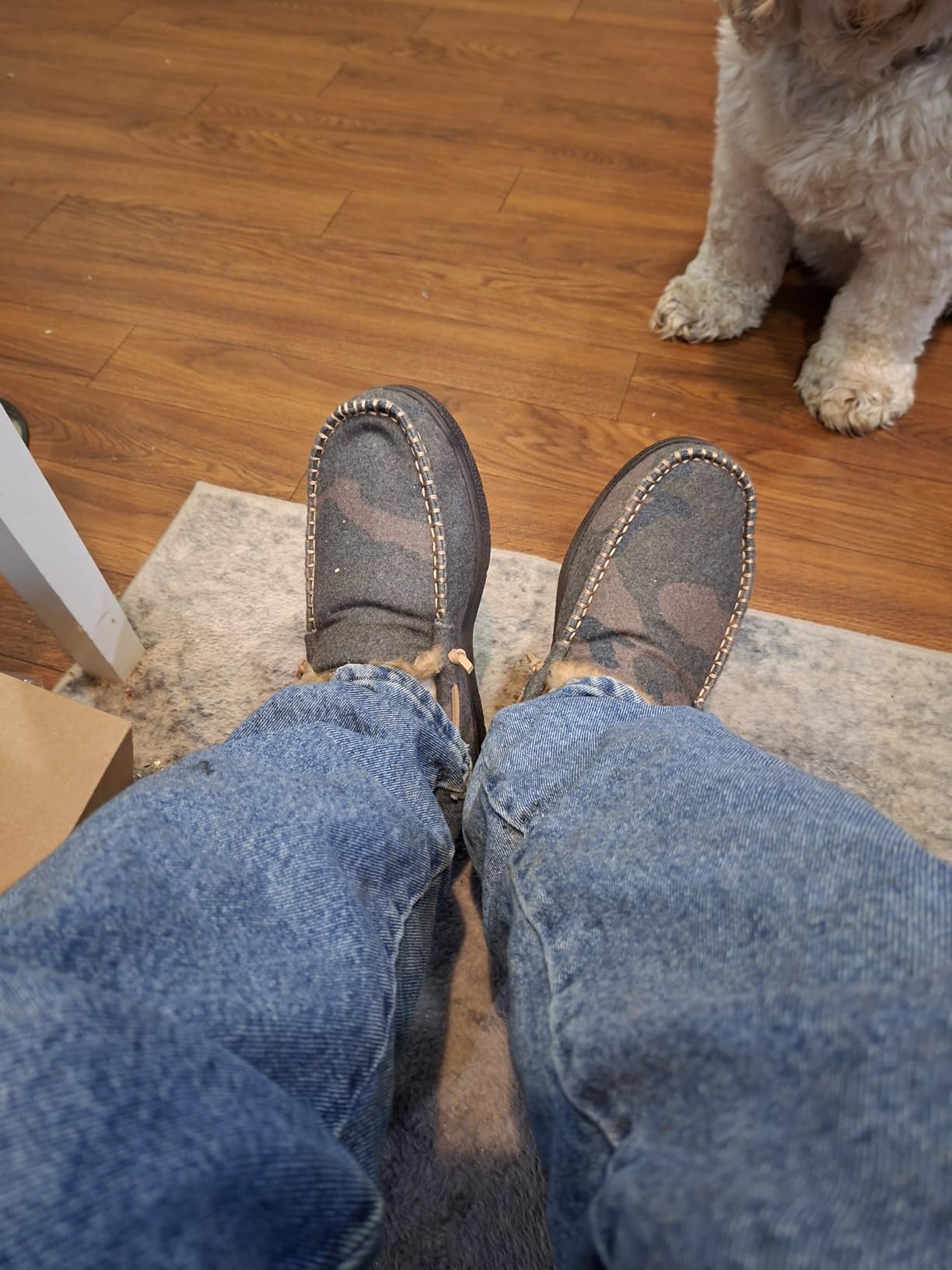Zigzagger Men's Moccasin Slippers House Shoes Indoor Outdoor customer photo 1