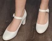IDIFU Women's Mary Jane Dress Shoes Low Block Closed Round Toe Heels customer photo 1