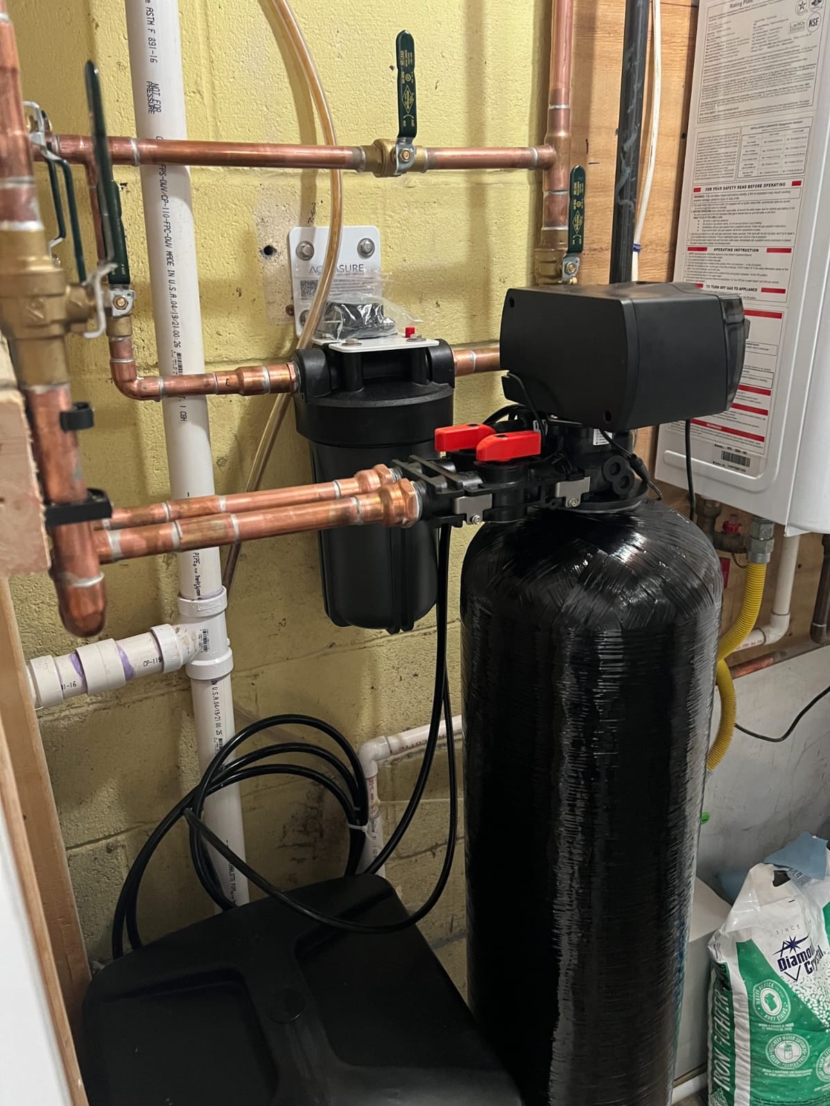 Aquasure 64,000 Grains Whole House Water Filtration Bundle with Digital Metered Control Softener, Pre-Filters, 75 GPD RO Reverse Osmosis System customer photo 2