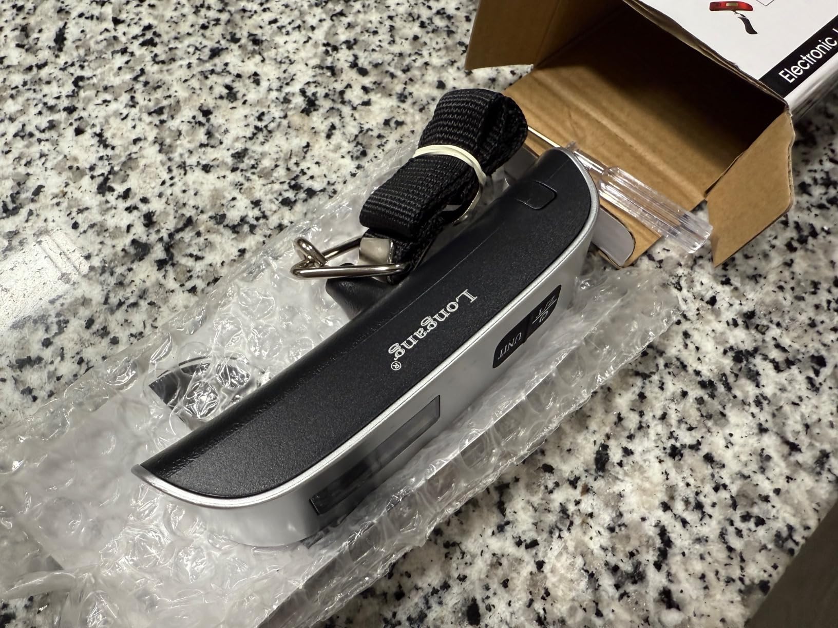 Digital Hanging Luggage Scale with Backlit for Travel, Portable Handheld Suitcase Weight Scale with Hook, 110 Pounds, Battery Included customer photo 2