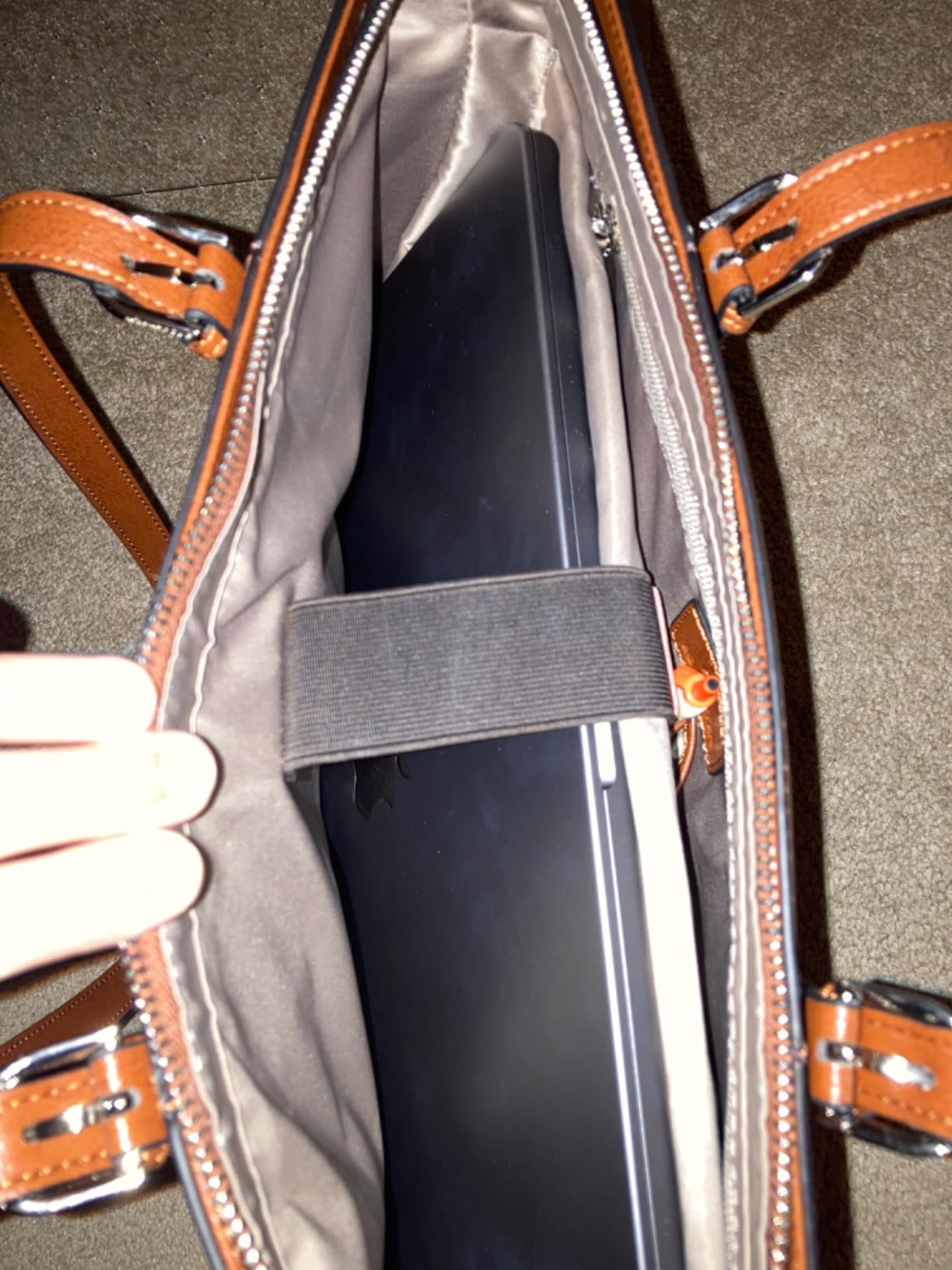 BOSTANTEN Genuine Leather Laptop Bag for Women 15.6'' Briefcase Tote Bags customer photo 2