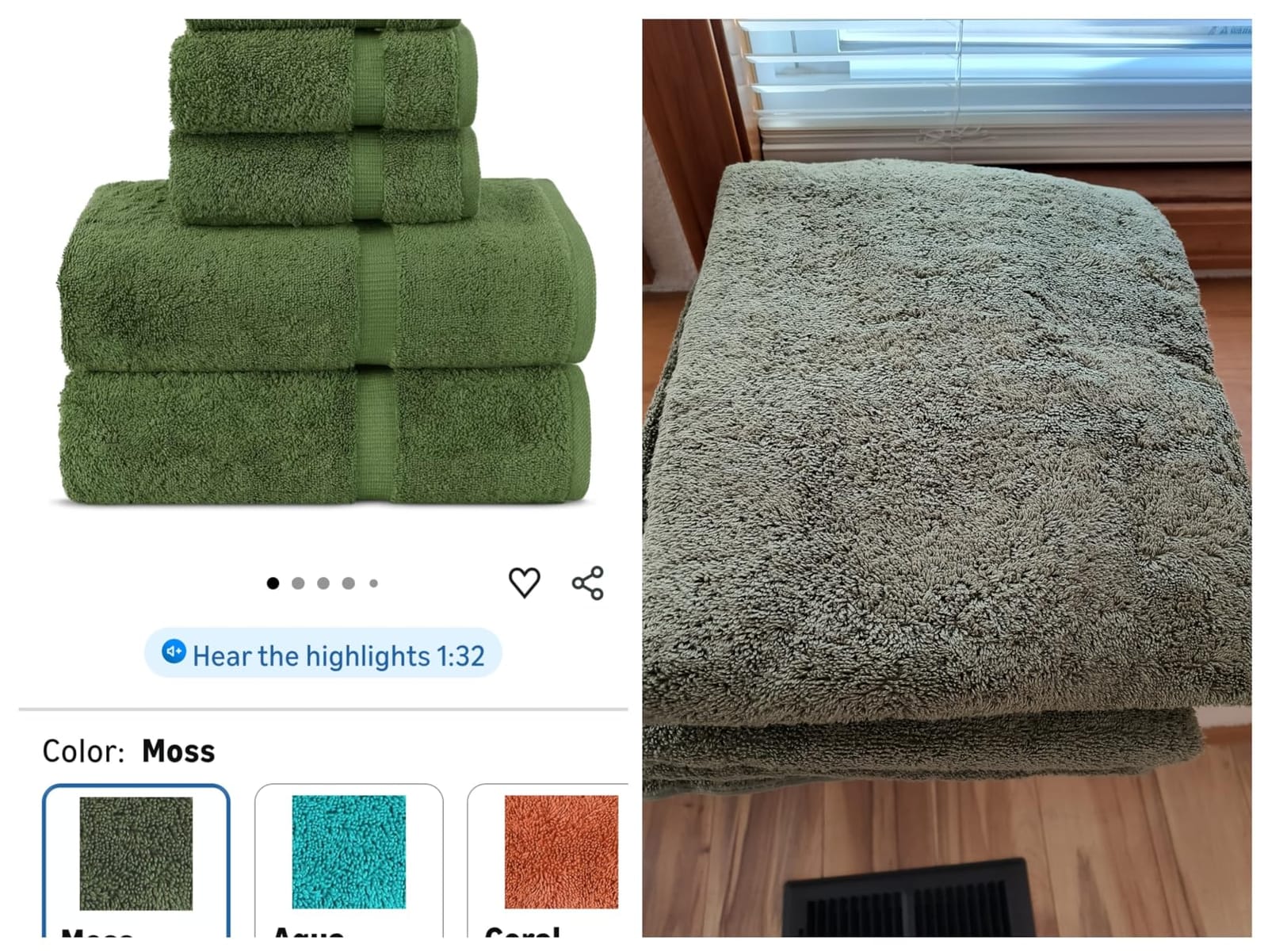 Chakir Turkish Linens Luxury Spa and Hotel Quality Premium Turkish Cotton 6-Piece Towel Set (2 x Bath Towels, 2 x Hand Towels, 2 x Washcloths) customer photo 1