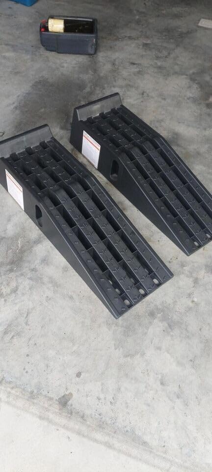 Ironton Poly Car Ramp Set, 12,000-Lb. GVW, 35.5in.L x 12in.W, 2-Pc. customer photo 2