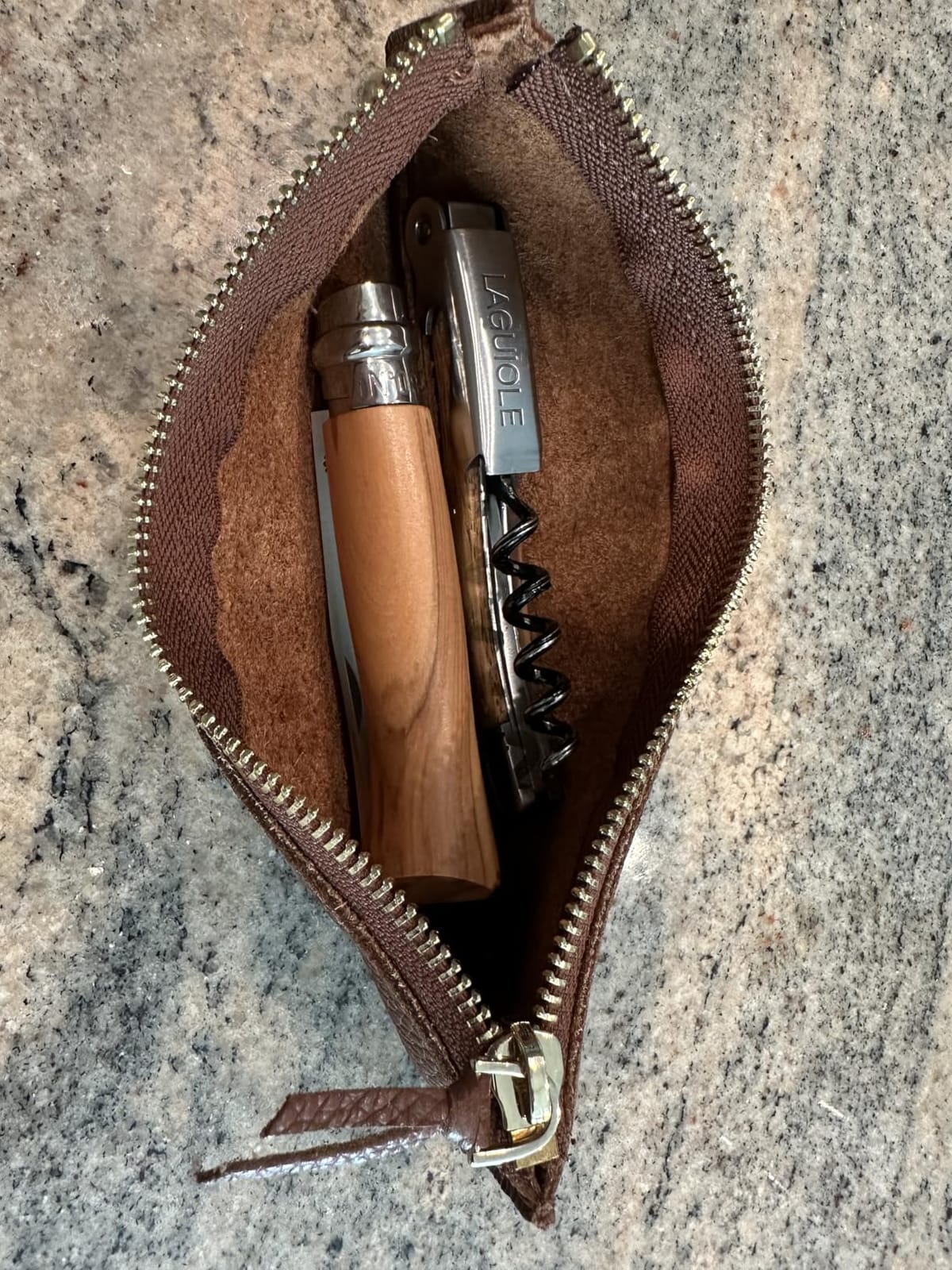 Londo Zippered Genuine Cowhide Leather Pen & Pencil Case — Slim Fountain Pen Holder, Pencil Pouch, Stationery Organizer, Makeup Brush Case, Travel Pouch — Gift for Writers, Students, Teachers, Black customer photo 1