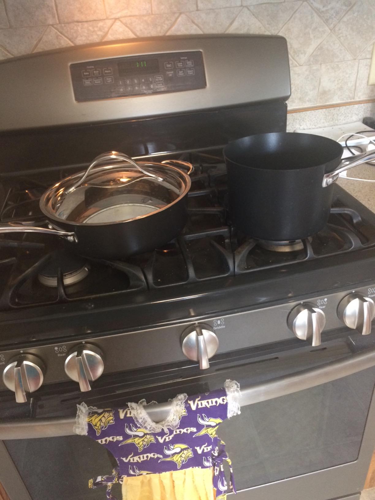 Anolon 83852 Nouvelle Copper Hard Anodized Nonstick Cookware Set / Pots and Pans Set - 11 Piece, Brown customer photo 2