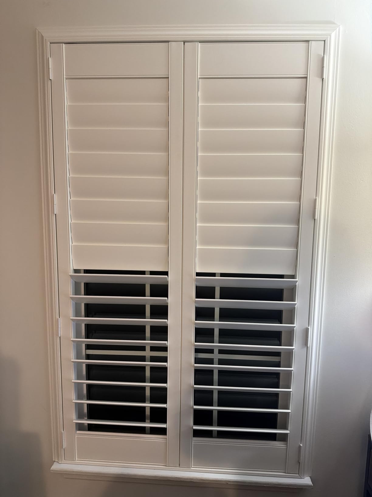 Suncraft Shutters -Plantation Shutters –Custom Made Window Blinds – No Front Tilt Rod - Easy DIY Installation – Interior Plantation Shutters -Privacy Blinds for Kitchen, Bath, Bedroom customer photo 2
