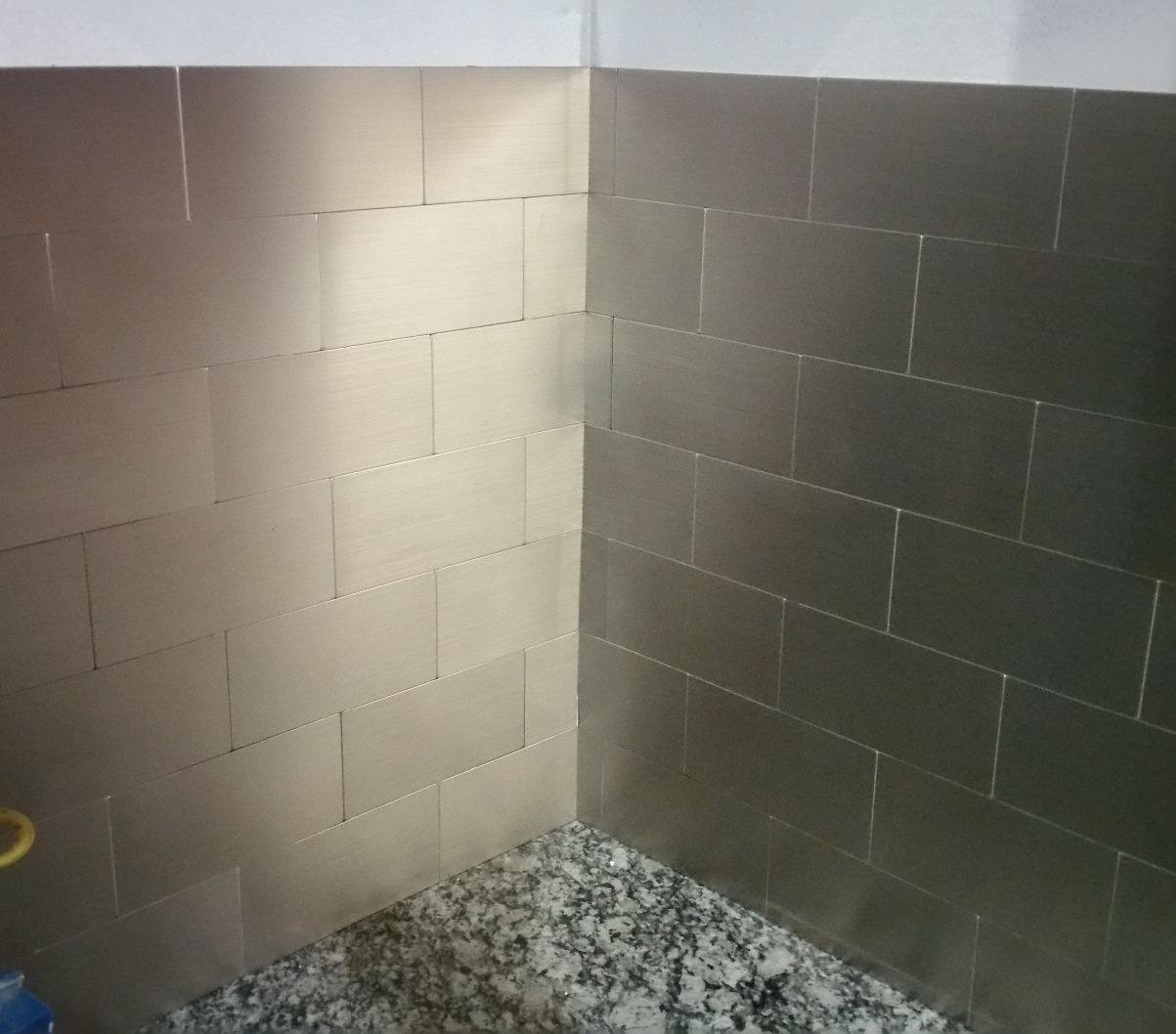 Art3d Peel and Stick Backsplash, Stainless Subway Tile, 3 x 6 in, 100-Pack customer photo 2
