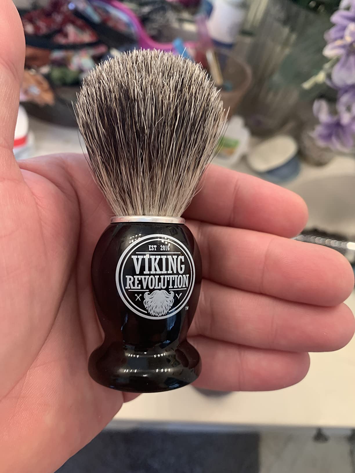 Viking Revolution Badger Hair Shaving Brush - 1 Count customer photo 2