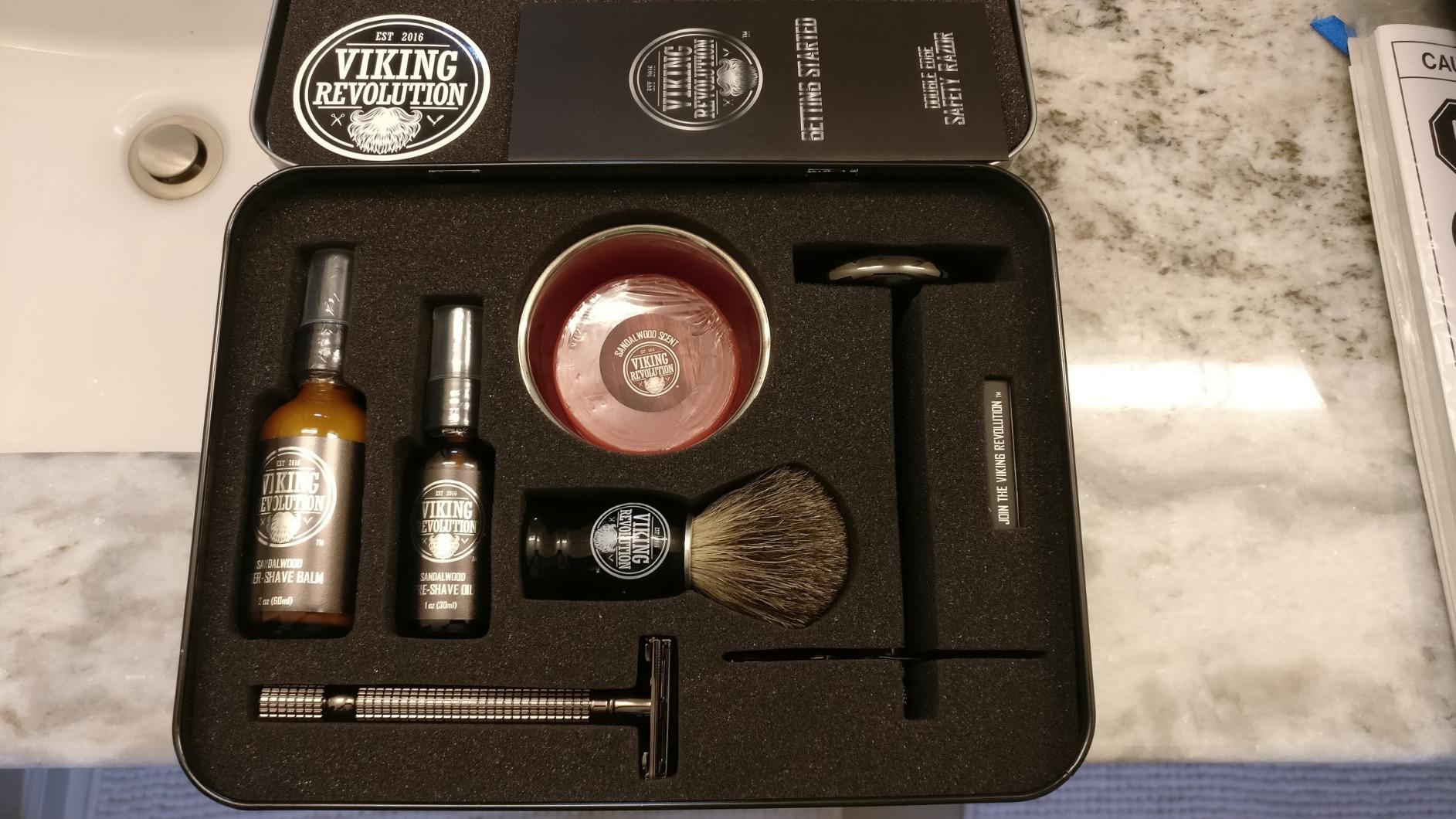 Viking Revolution Luxury Safety Razor Shaving Kit - 6 Piece Set customer photo 1