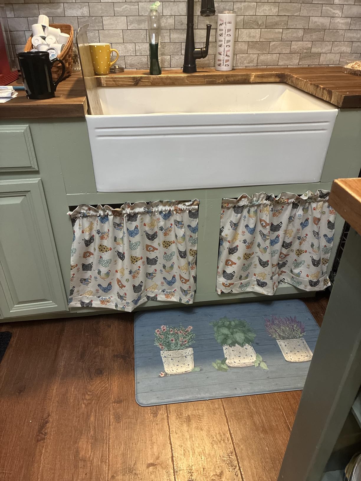 Lordear 33x20x9 Inch White Farmhouse Kitchen Sinks Apron Front Flat Fireclay Porcelain Ceramic Farmers Single Bowl Farmer Farm Sink customer photo 1
