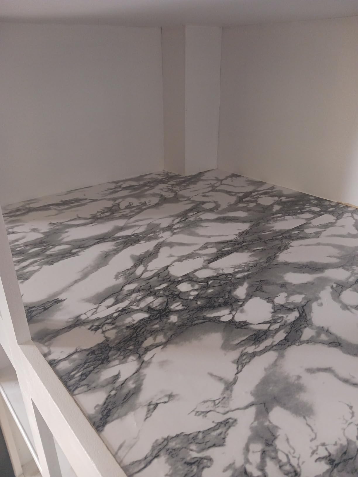 Livelynine Marble Wall Paper Kitchen Countertop Peel and Stick Wallpaper Waterproof Contact Paper Self Adhesive Vinyl Wrap for Bathroom Countertops Table Desk Furniture Counter Top Covers 15.8x78.8 in customer photo 2