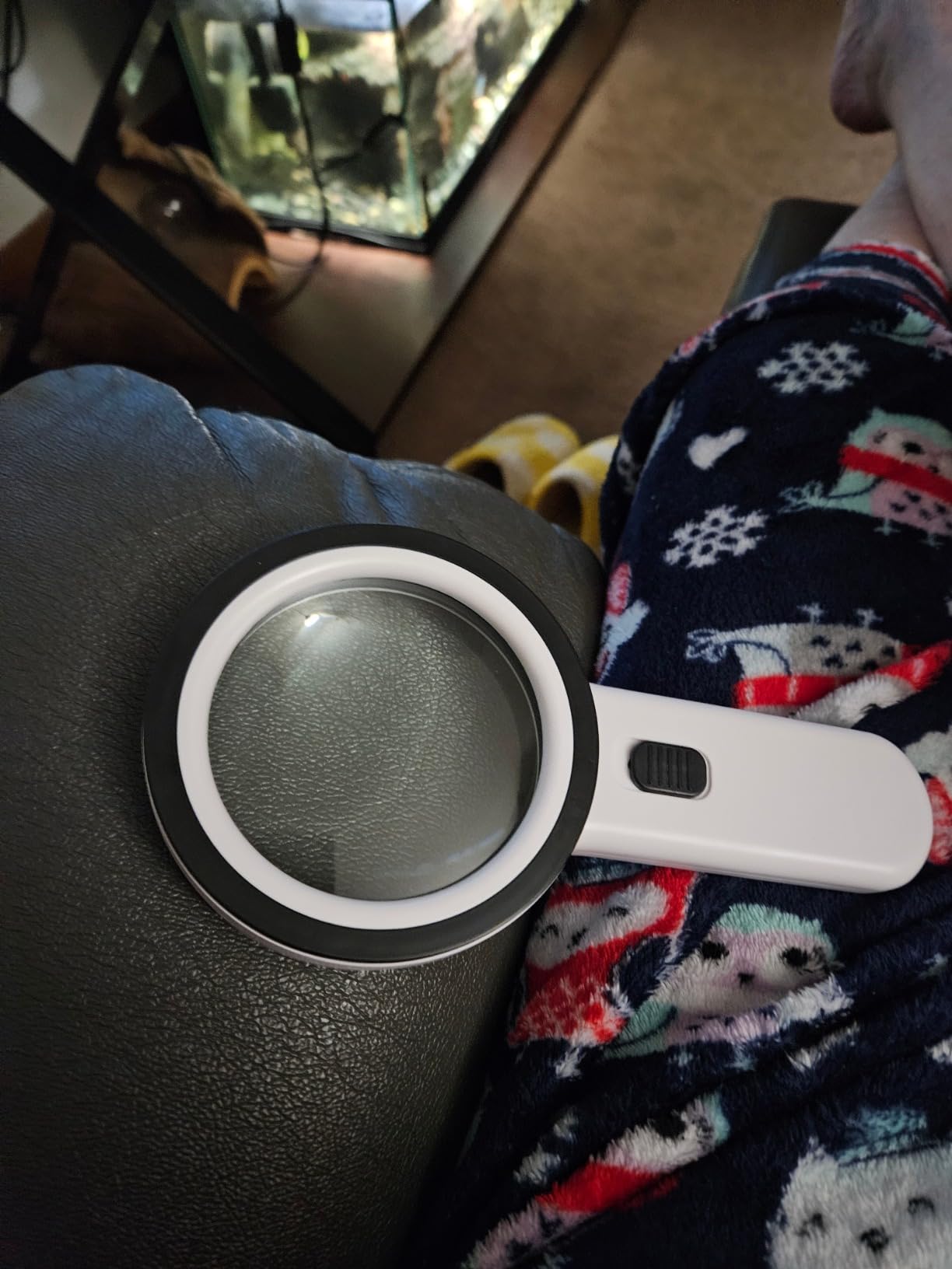 Large Magnifying Glass 5X Handheld Reading Magnifier for Seniors & Kids - 100MM 4INCHES Real Glass Magnifying Lens for Book Newspaper Reading, Insect and Hobby Observation, Classroom Science (GREEN) customer photo 1