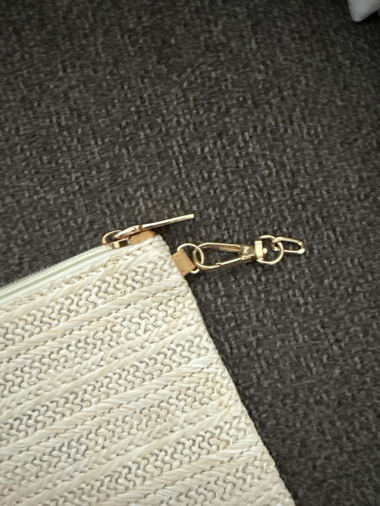 COOKOOKY Womens Straw Clutch Bag Bohemian Summer Beach Straw Purse Zipper Wristlet Wallets for Women customer photo 2