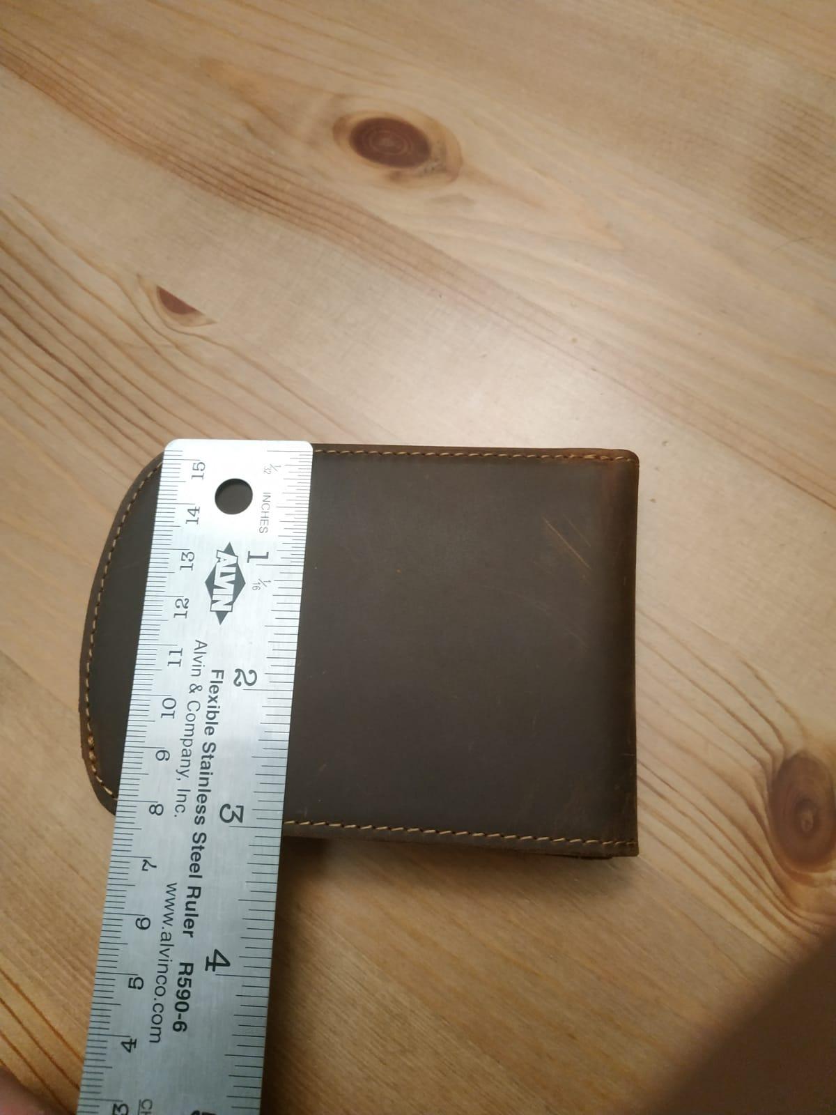 Polare Slim Curve Front Pocket RFID Blocking Italian Real Leather Bifold Wallet for Men customer photo 1