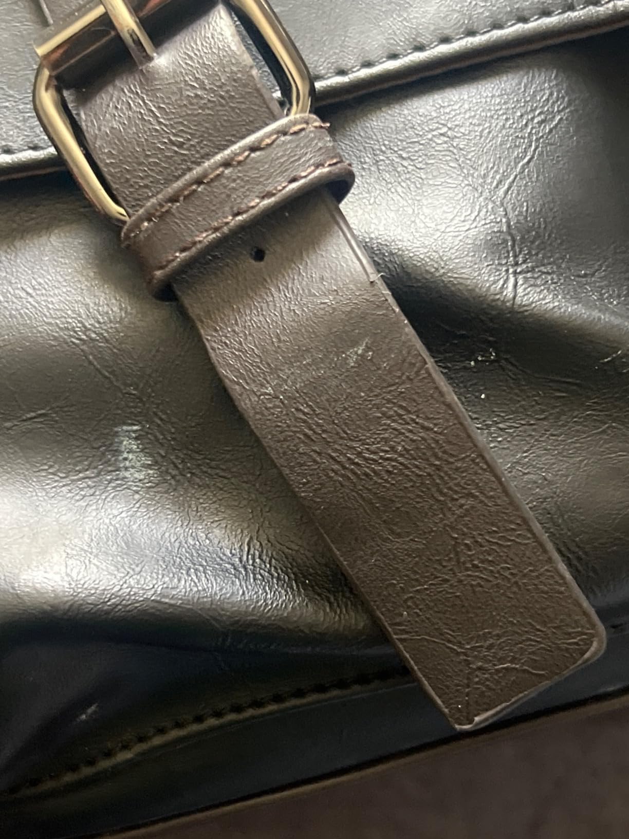 Leather Messenger Bag for Men, 15.6 Inch Vintage Laptop Bag Briefcase Satchel customer photo 2