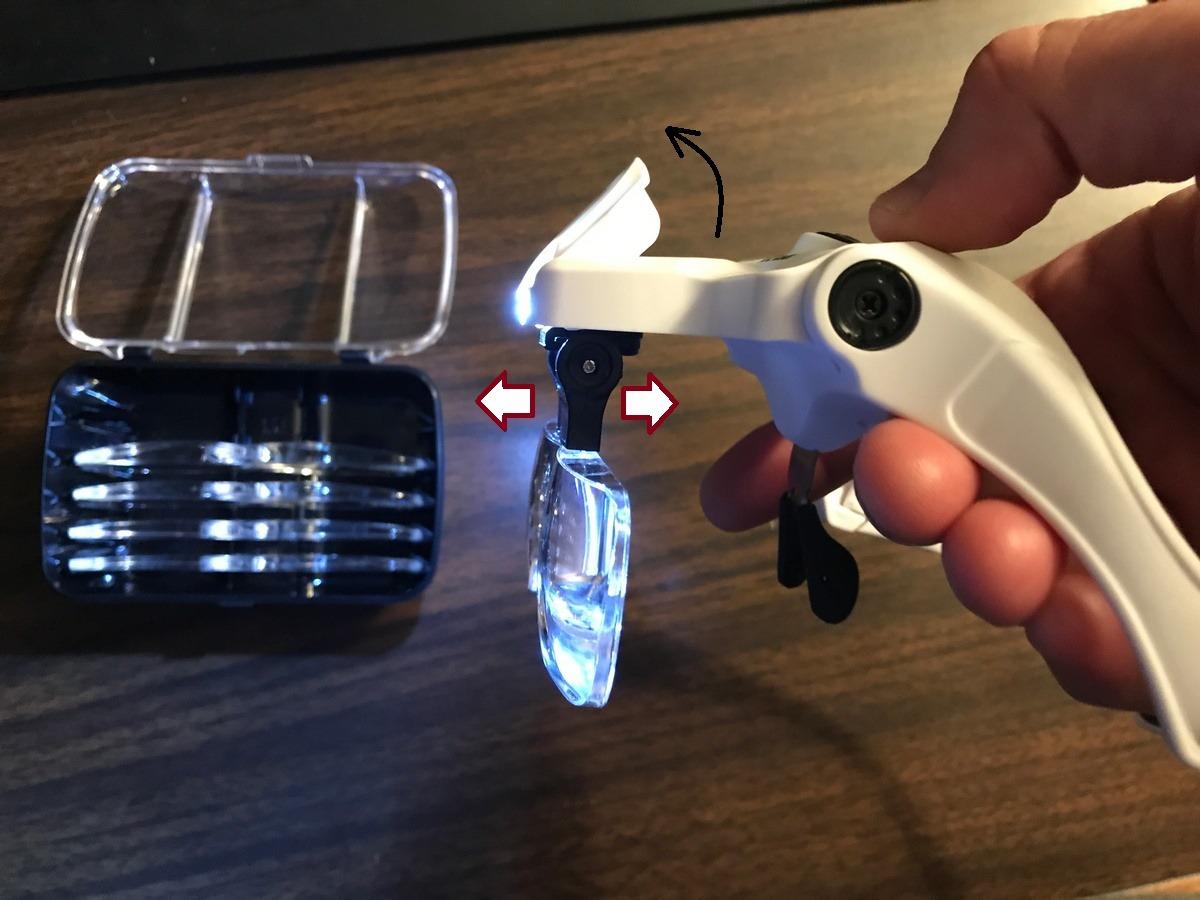 YOCTOSUN Magnifying Glass with Light, LED Head Magnifier 5 Lenses 1.0X-3.5X customer photo 1