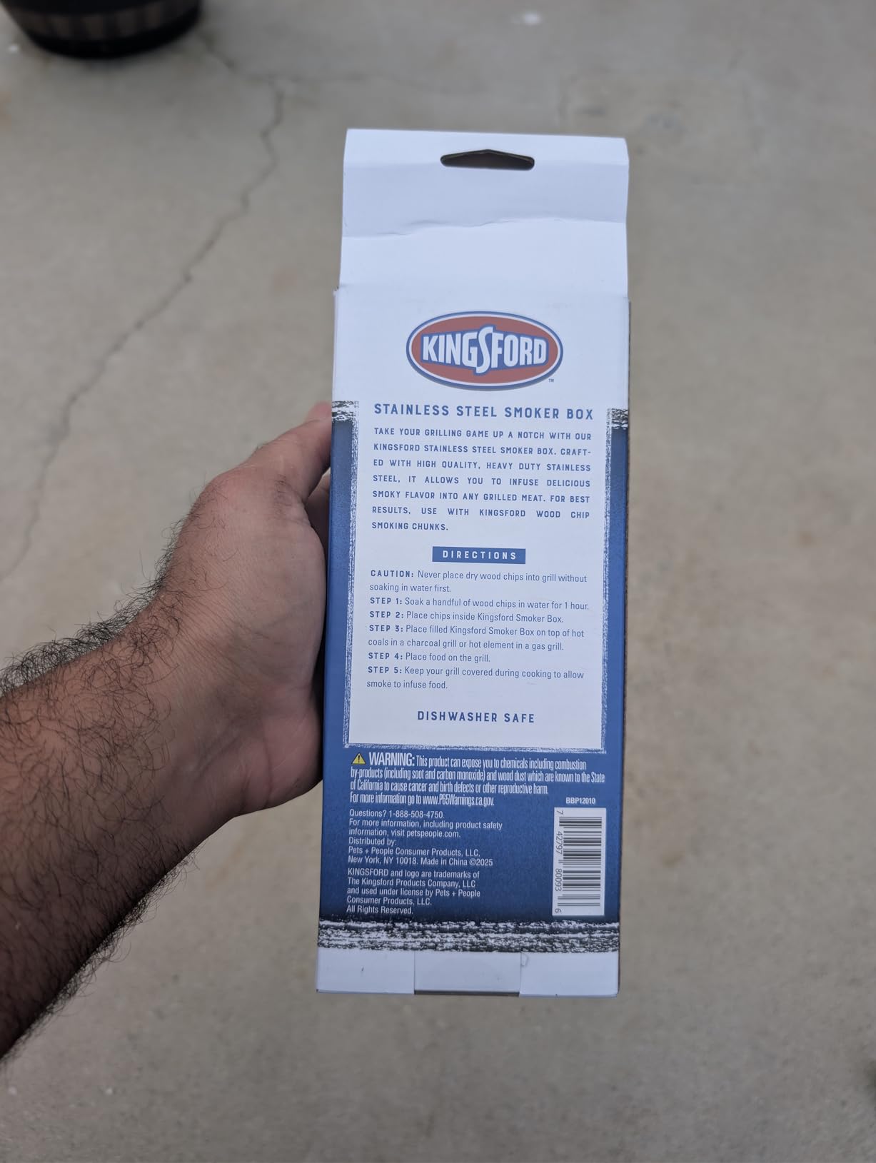 Kingsford Stainless Steel Wood Chip Smoker Box, 9.05 x 3.74 x 1.57 in customer photo 1