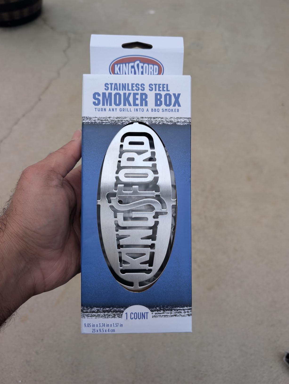 Kingsford Stainless Steel Wood Chip Smoker Box, 9.05 x 3.74 x 1.57 in customer photo 2