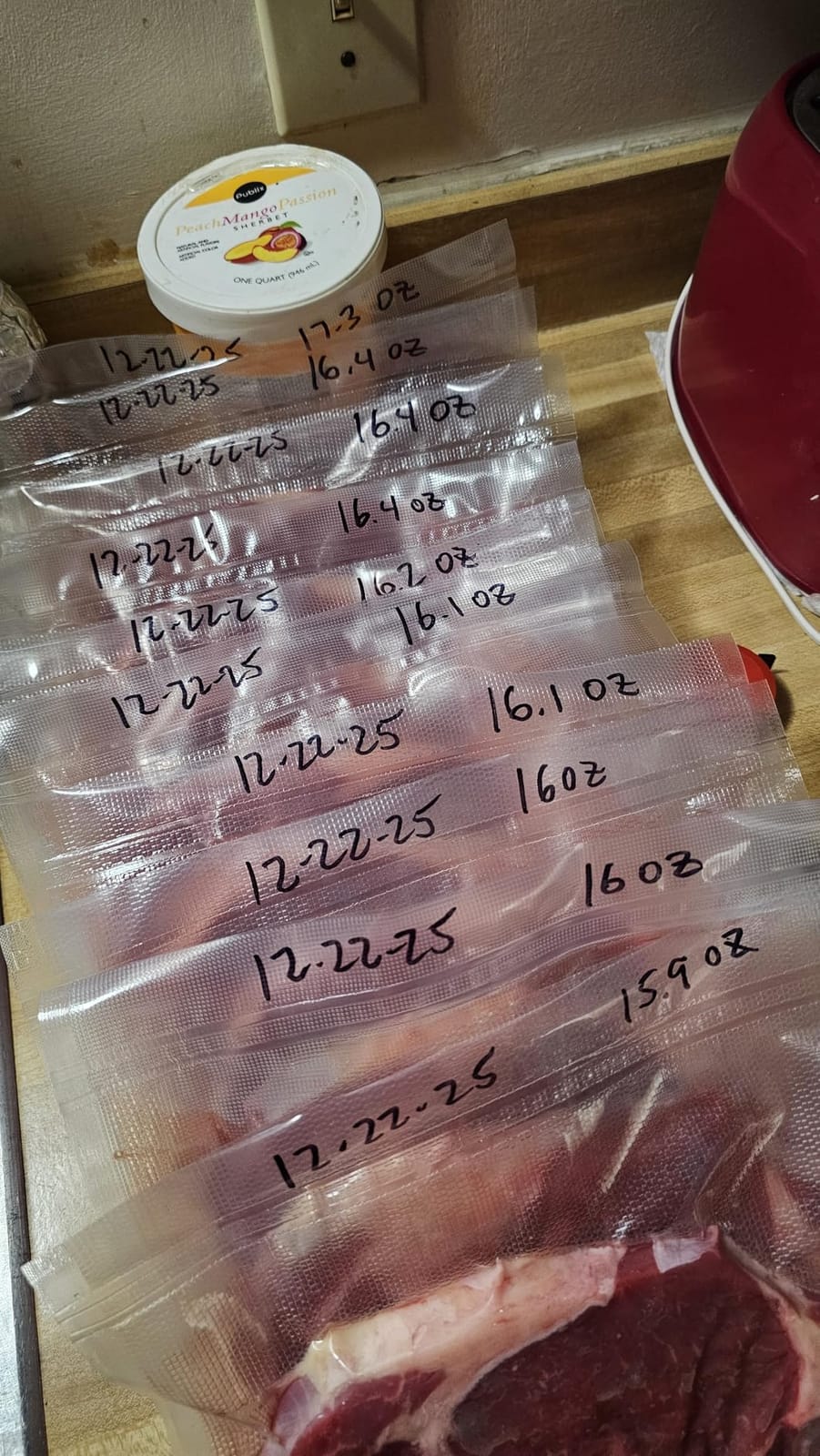 Wevac Vacuum Sealer Bags for Food 11x50 2 Rolls, Fit Food Saver Machines | Sous vide, Freezer Safe, BPA-free, Commercial Grade, Heavy Duty Vacuum Sael Bags for All Sealer Machines, Meal Prep Meat Fish customer photo 2