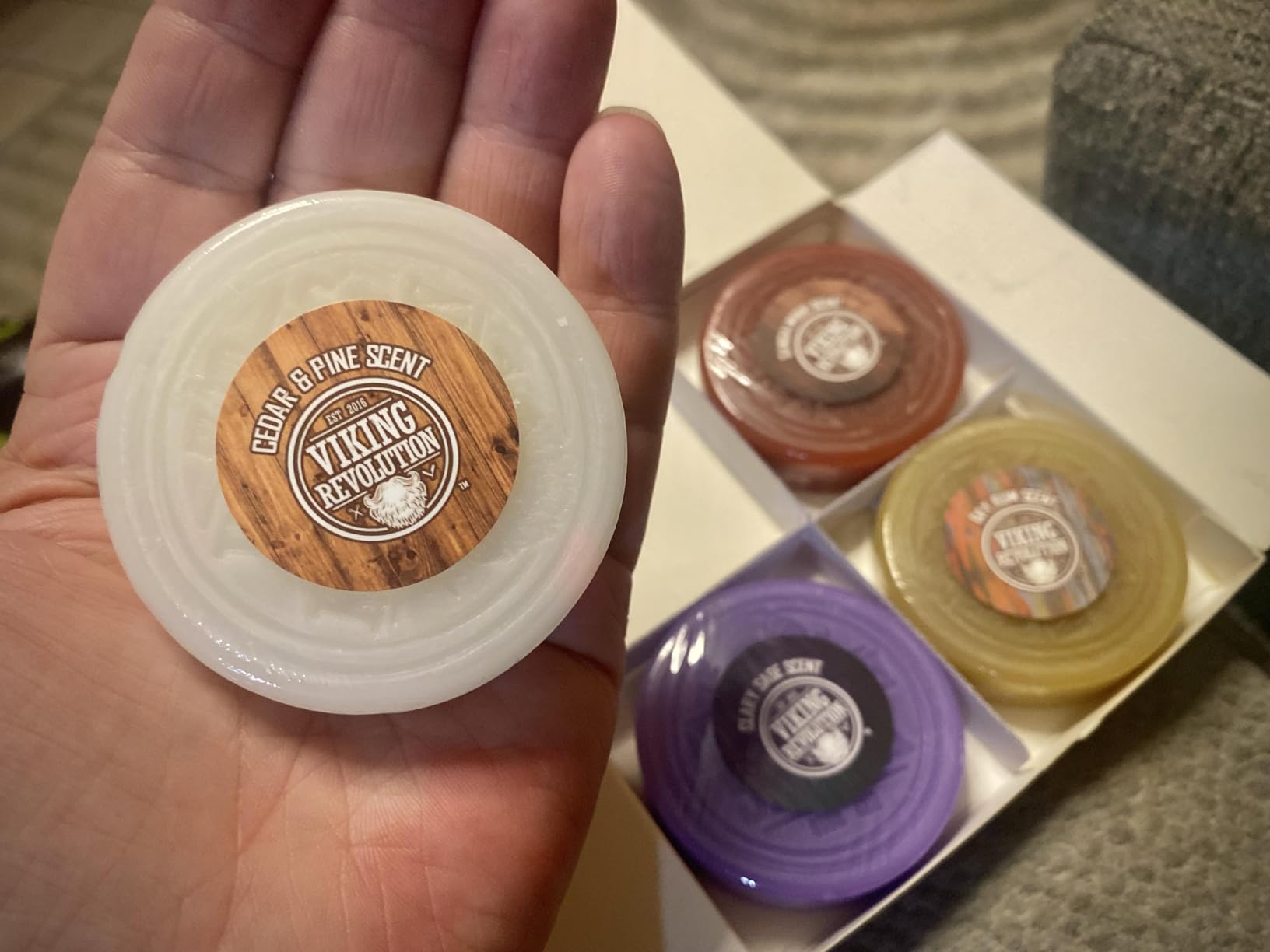 Viking Revolution Shaving Soap Variety Set 1 - 2.5 oz (4 Pack) customer photo 1