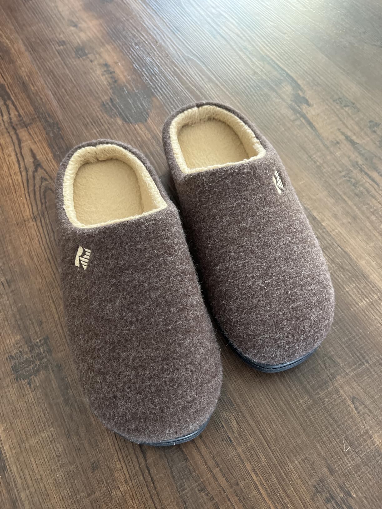 RockDove Men's Sherpa Lined Memory Foam Clog Slipper customer photo 2