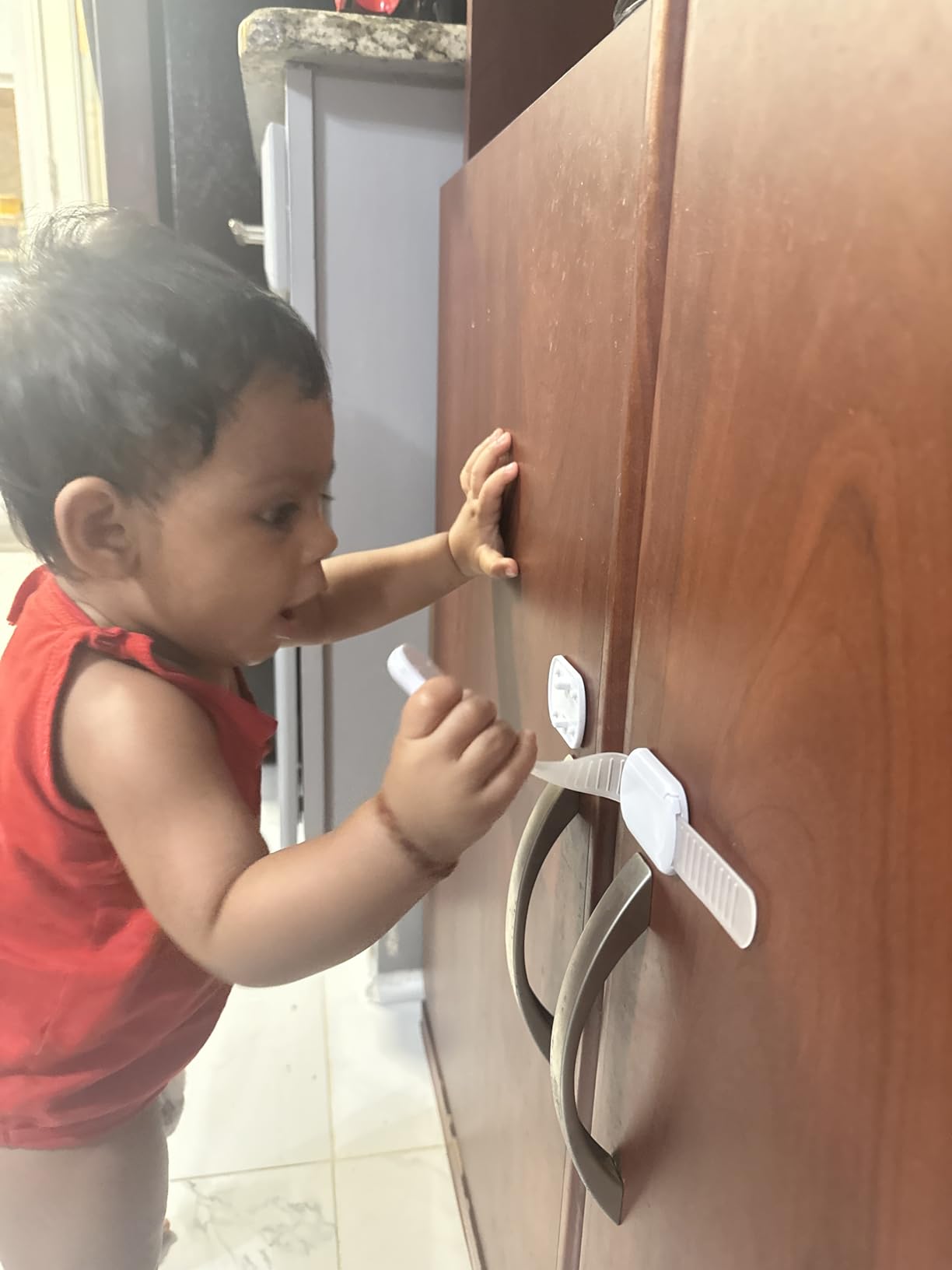 Inaya Complete Baby Proofing Kit - Child Safety Hidden Locks for Cabinets & Drawers, Adjustable Safety Latches, Corner Guards and Outlet Covers - Baby Proof Pack to Keep Your Child Safe at Home customer photo 2
