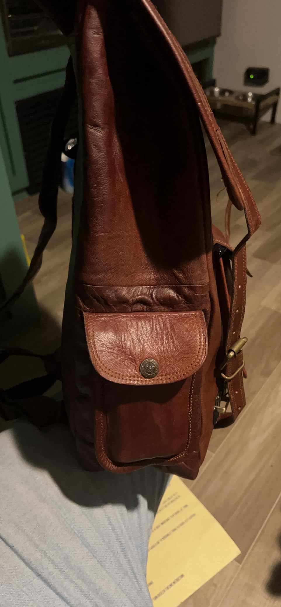 Genuine Top Grain Leather Laptop Backpack for Men and Women, Handmade Veg Tan Vintage Rucksack, Travel Daypack, Gift for Men customer photo 2