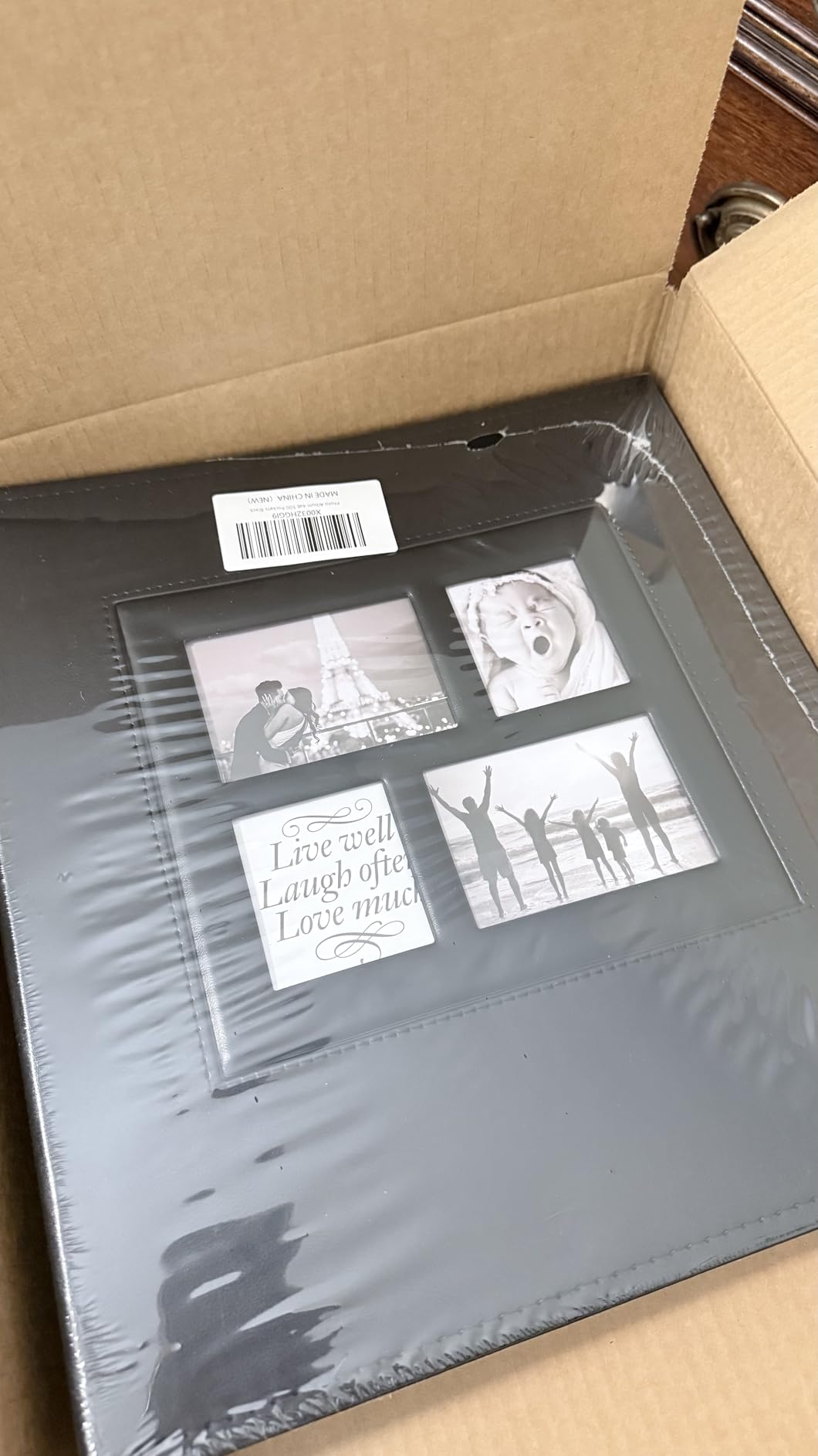 Ywlake Photo Album 4x6 500 Pockets Photo, Extra Large Capacity Family Wedding Picture Albums Holds 500 Horizontal and Vertical Photos Black customer photo 2