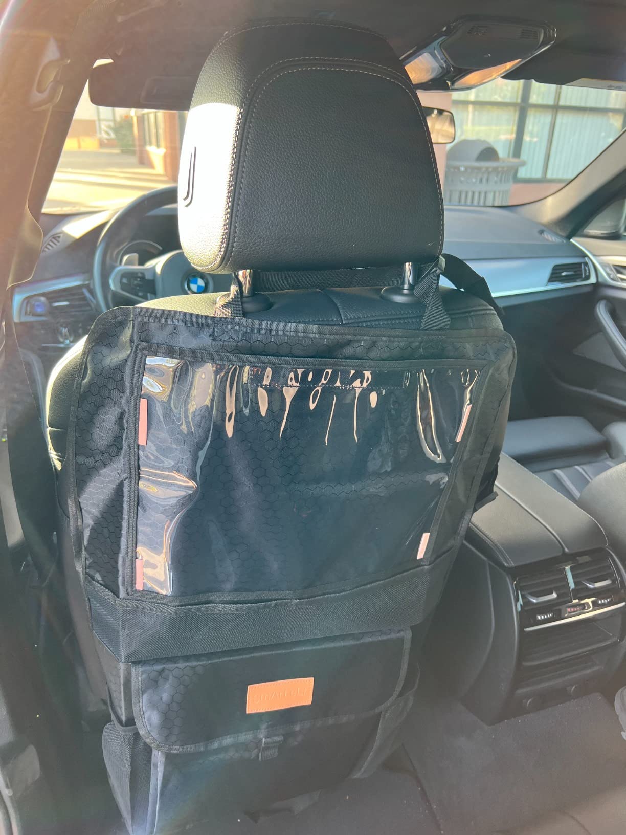 SMART ELF Backing Backseat Car Organizer Kick Mat with Storage Pockets customer photo 2